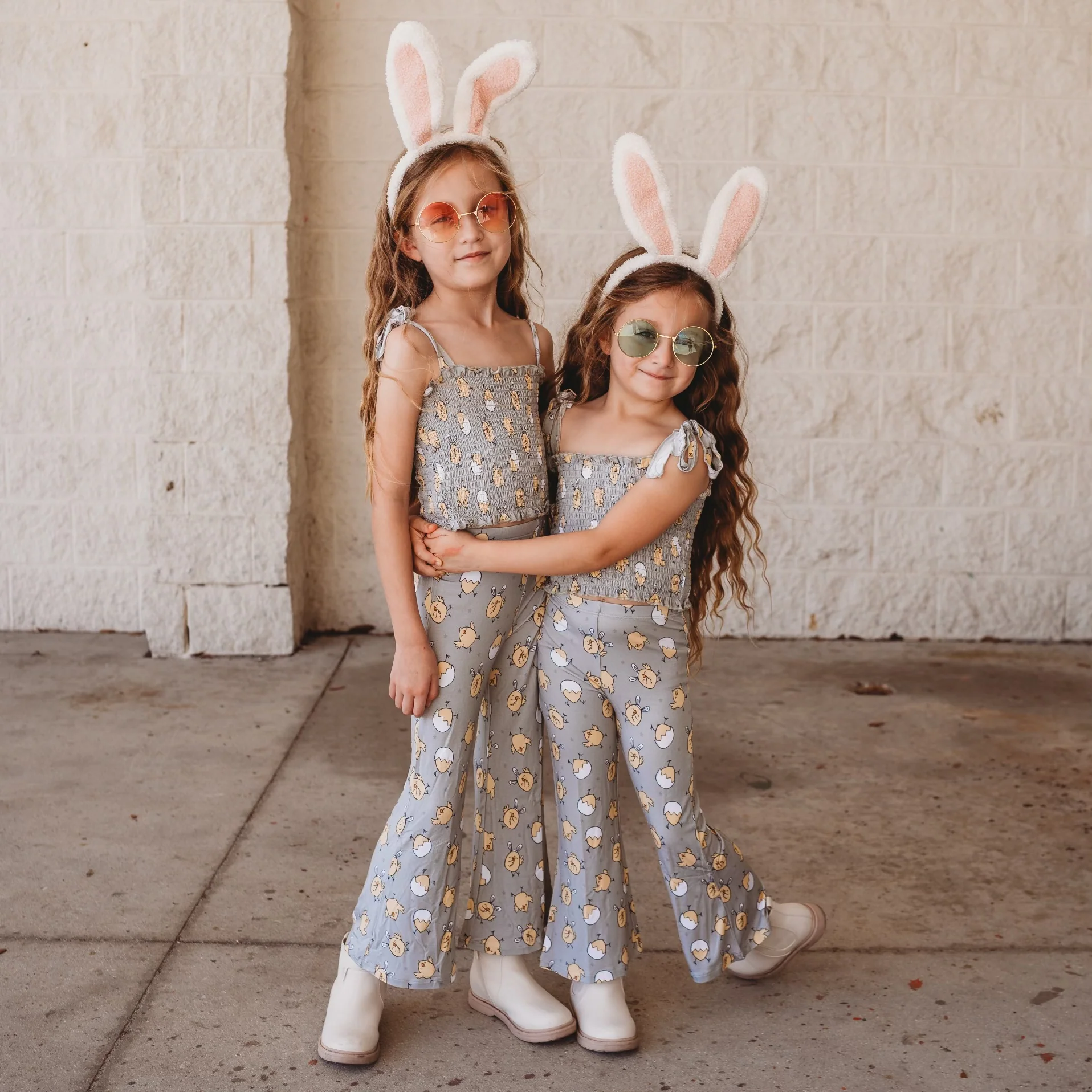EXCLUSIVE PEEPIN' IT REAL DREAM SMOCKED FLARE SET - Image 16