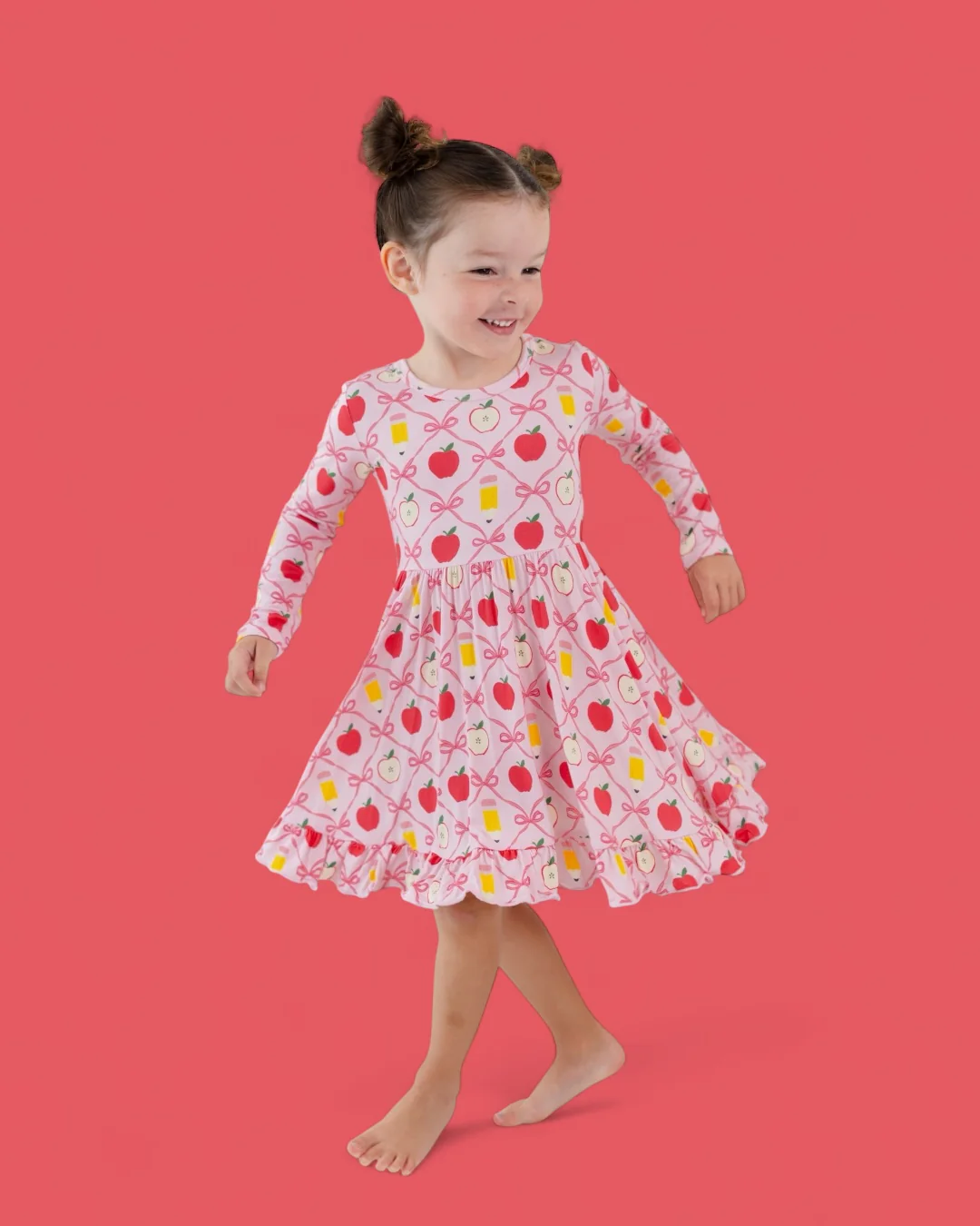 PENCILS & BOWS DREAM RUFFLE DRESS - Image 3