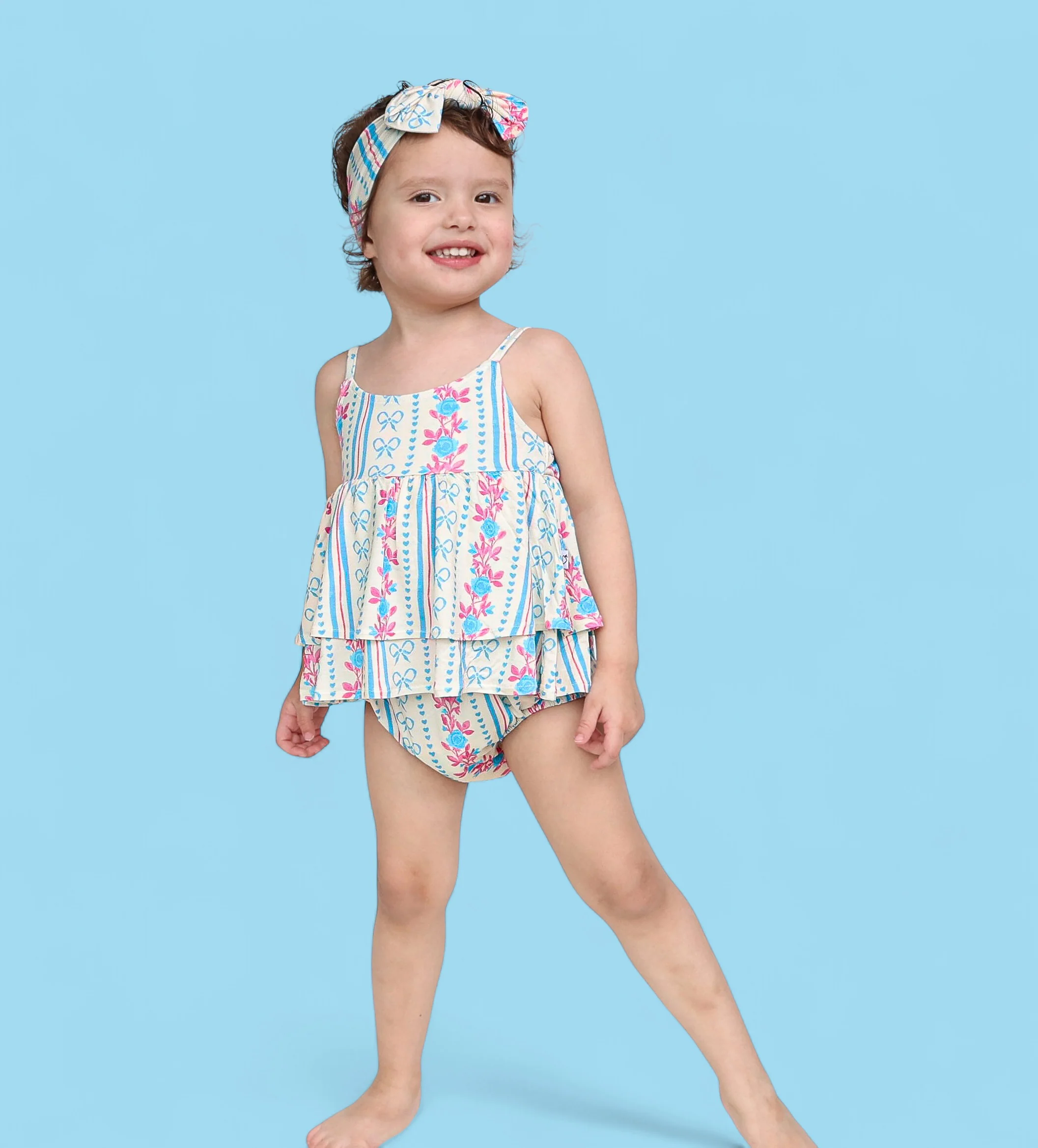 PETITE POSIE DREAM RUFFLED BUBBLE ROMPER - Image 3