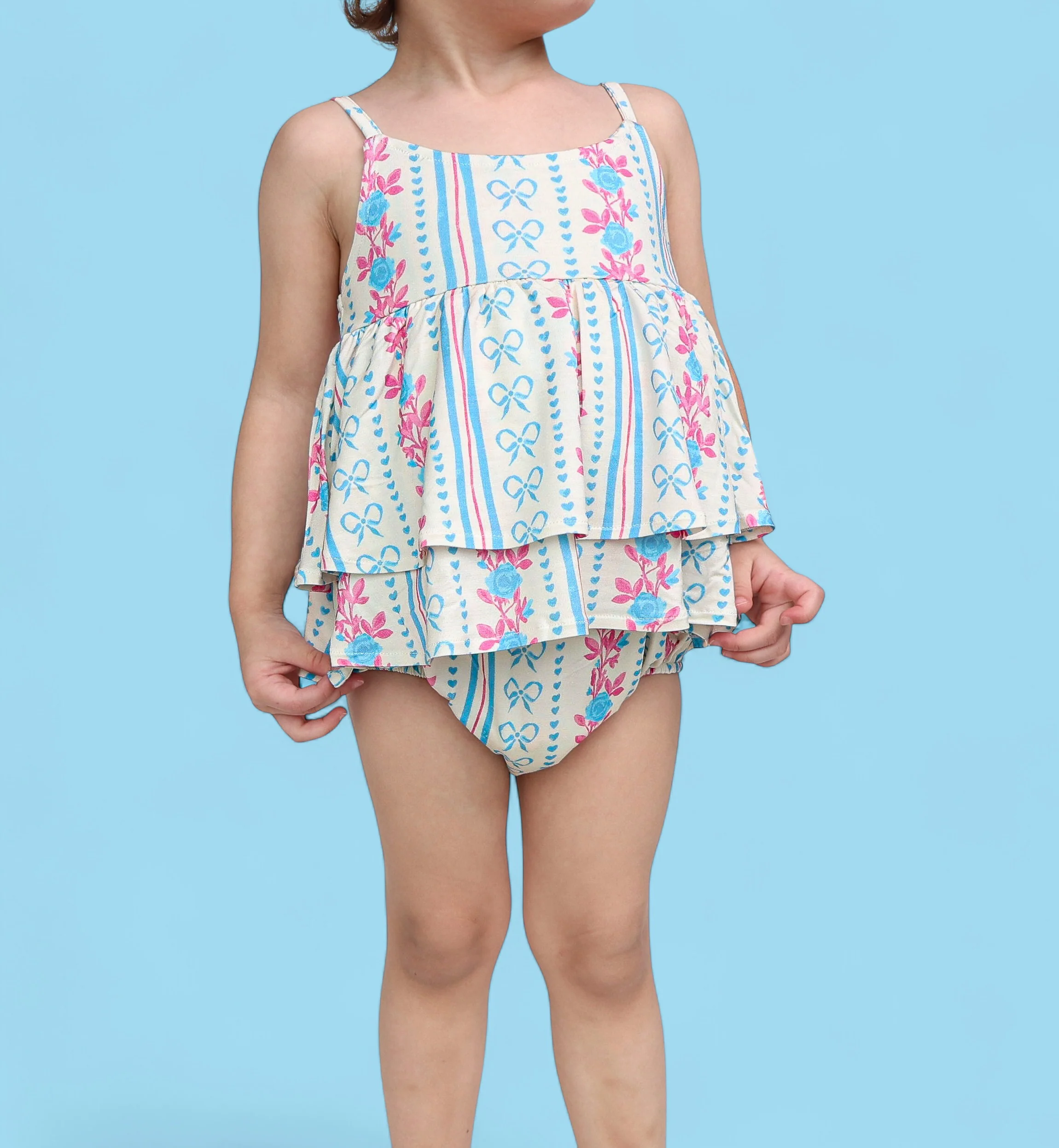 PETITE POSIE DREAM RUFFLED BUBBLE ROMPER - Image 4