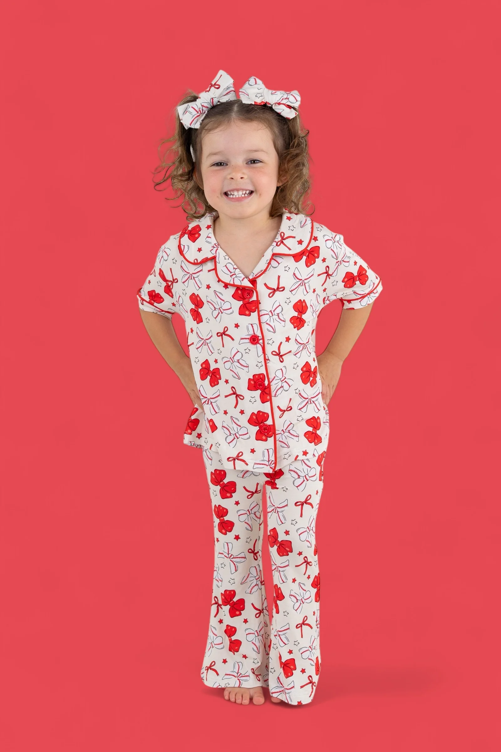 PITCH PERFECT BOWS SHORT SLEEVE DREAM GIRL'S FLARE SET - Image 18