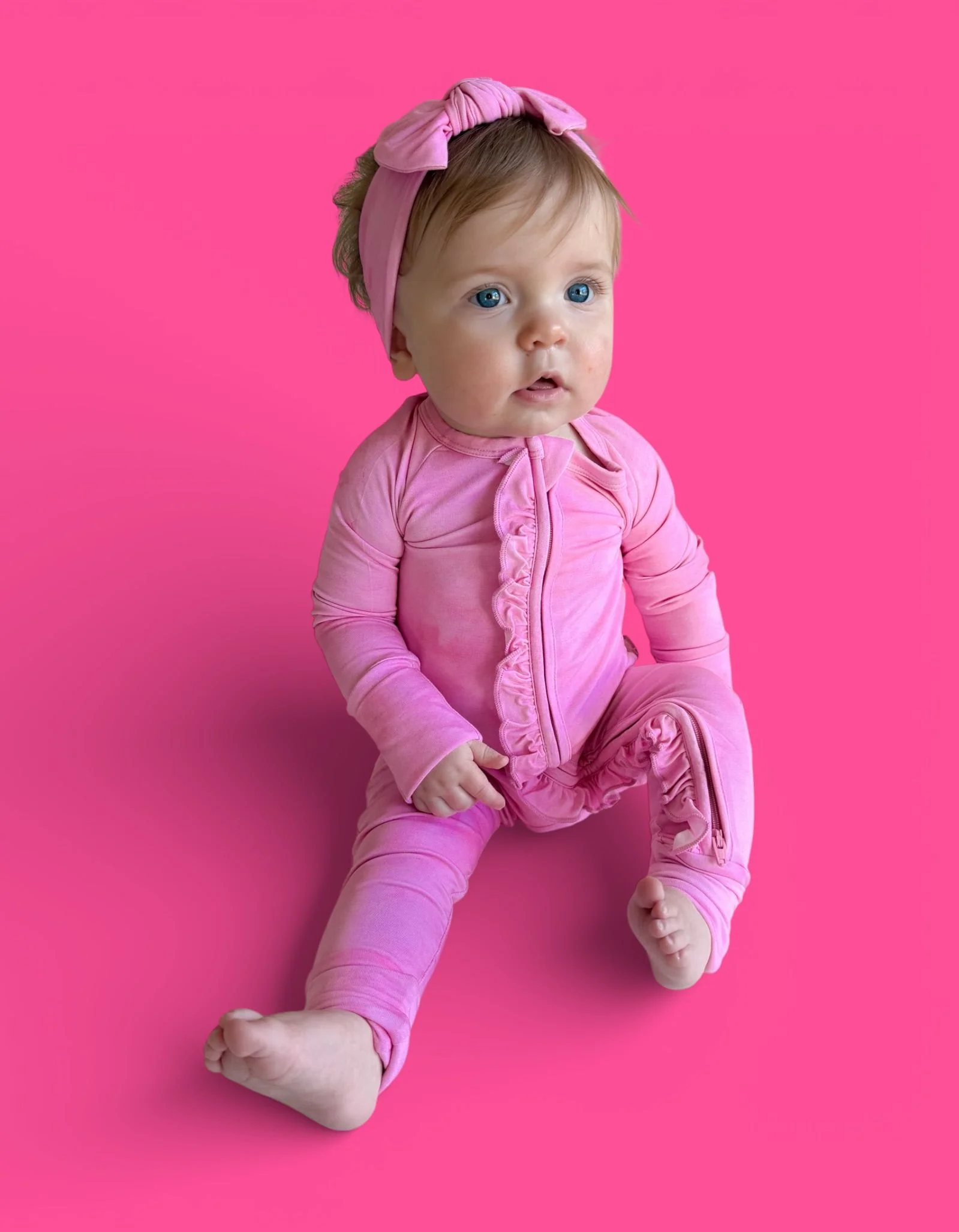 PINK DAYDREAM DREAM RUFFLE ROMPER - Image 16