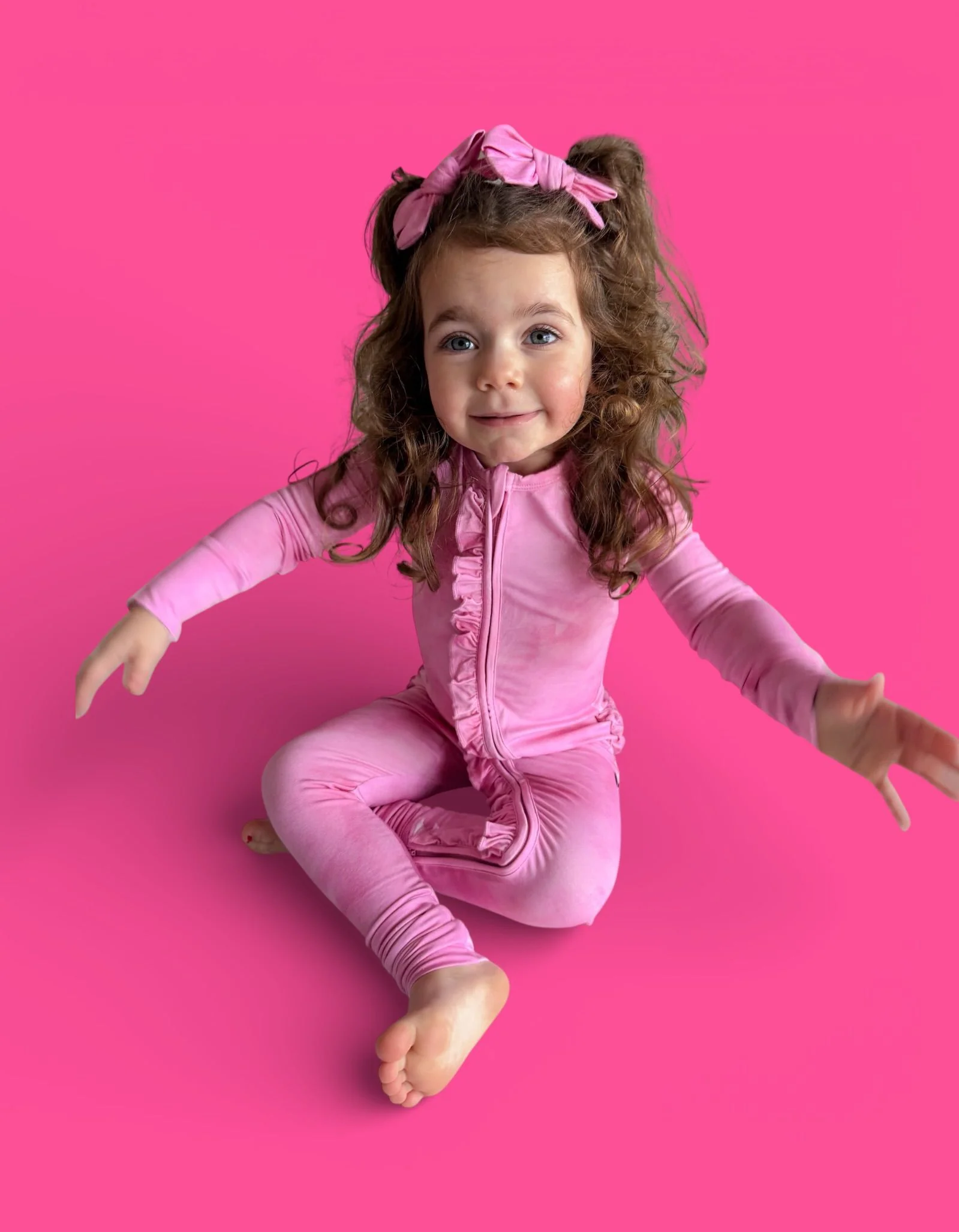 PINK DAYDREAM DREAM RUFFLE ROMPER - Image 4