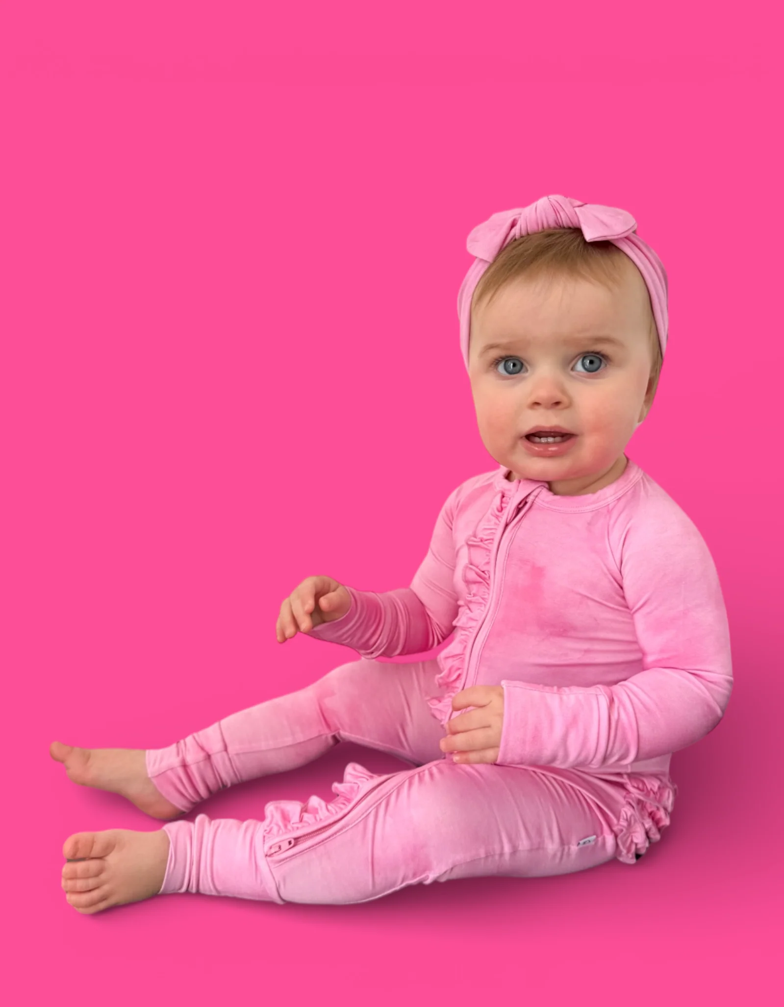 PINK DAYDREAM DREAM RUFFLE ROMPER - Image 5