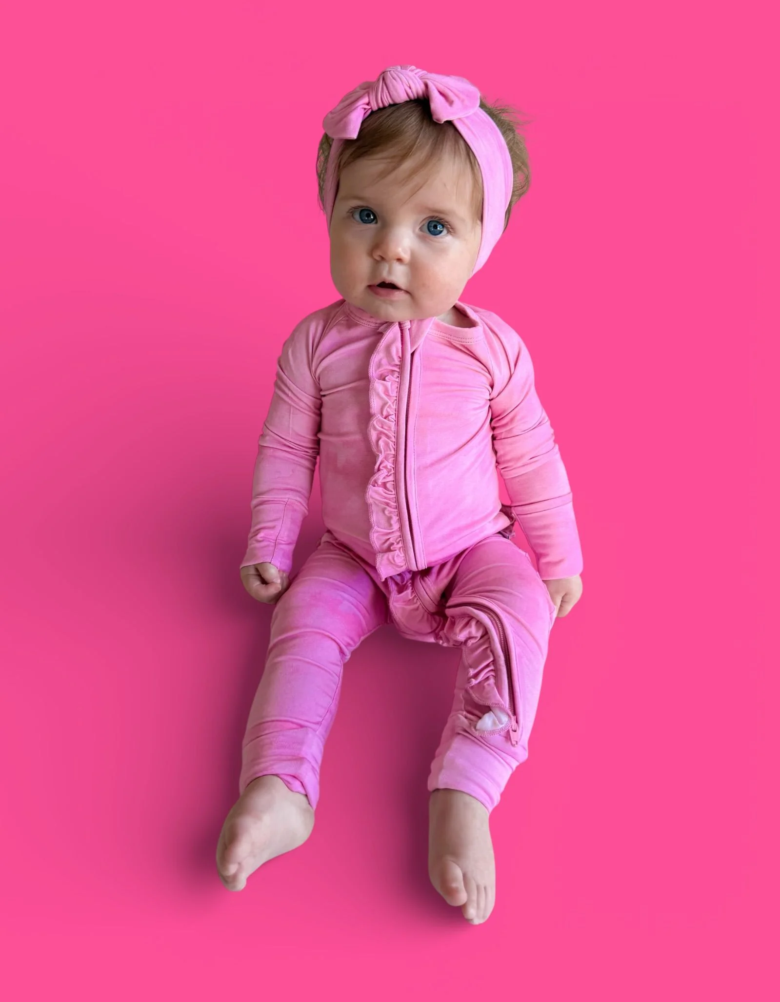 PINK DAYDREAM DREAM RUFFLE ROMPER - Image 6