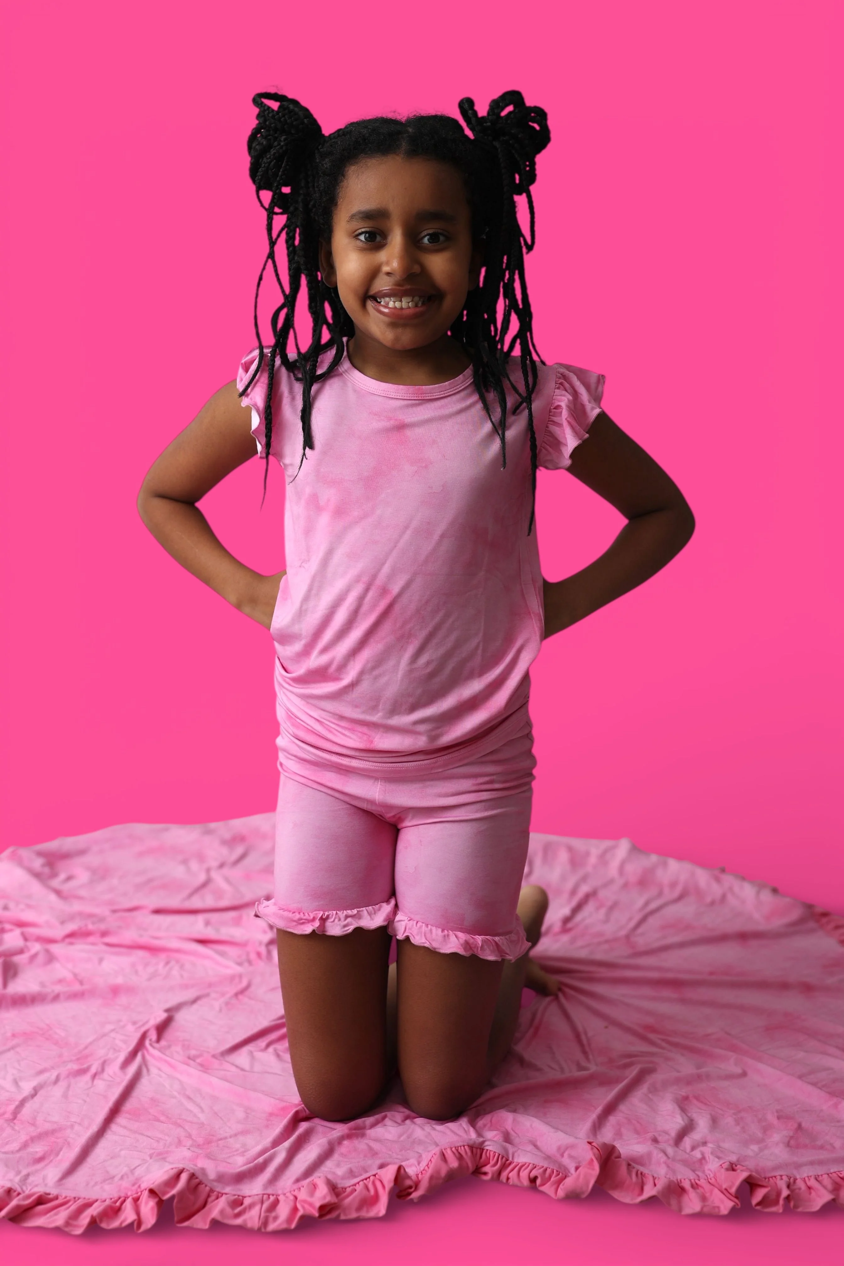PINK DAYDREAM DREAM RUFFLE SHORT SET - Image 12