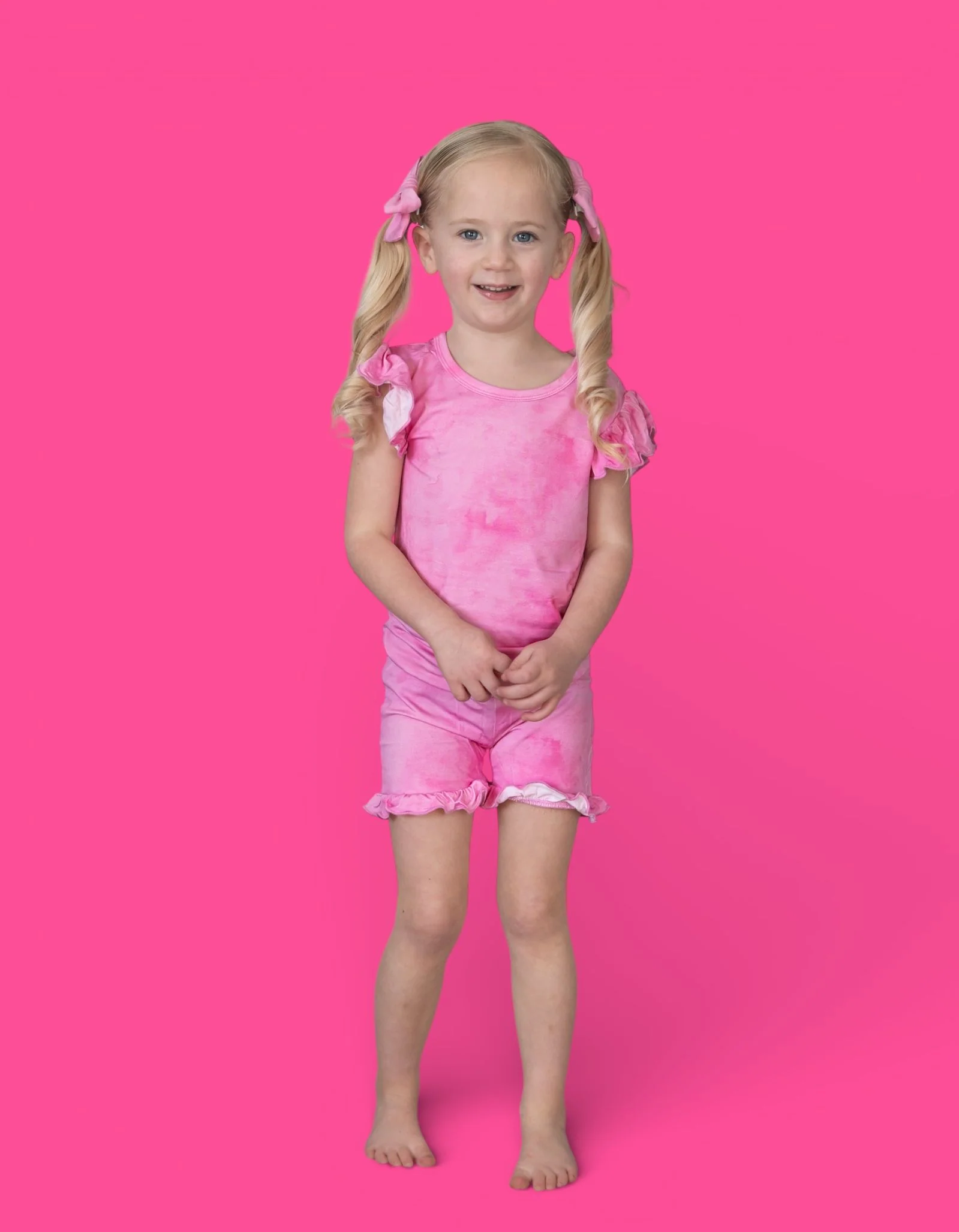 PINK DAYDREAM DREAM RUFFLE SHORT SET - Image 17