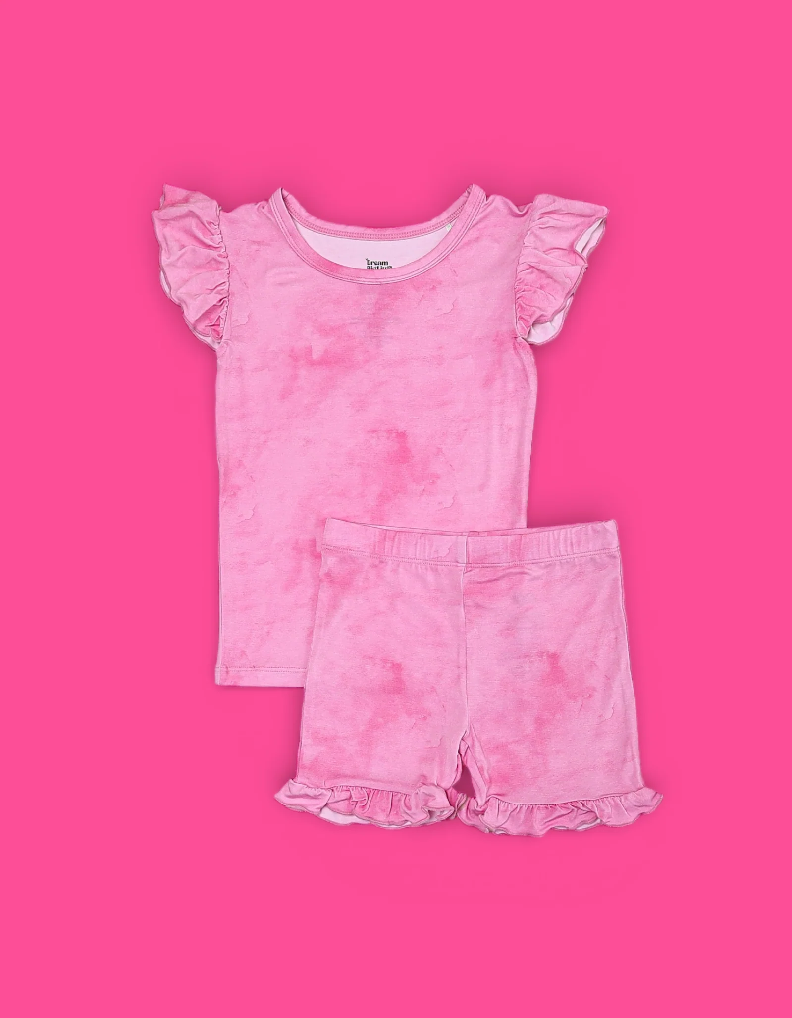 PINK DAYDREAM DREAM RUFFLE SHORT SET - Image 2