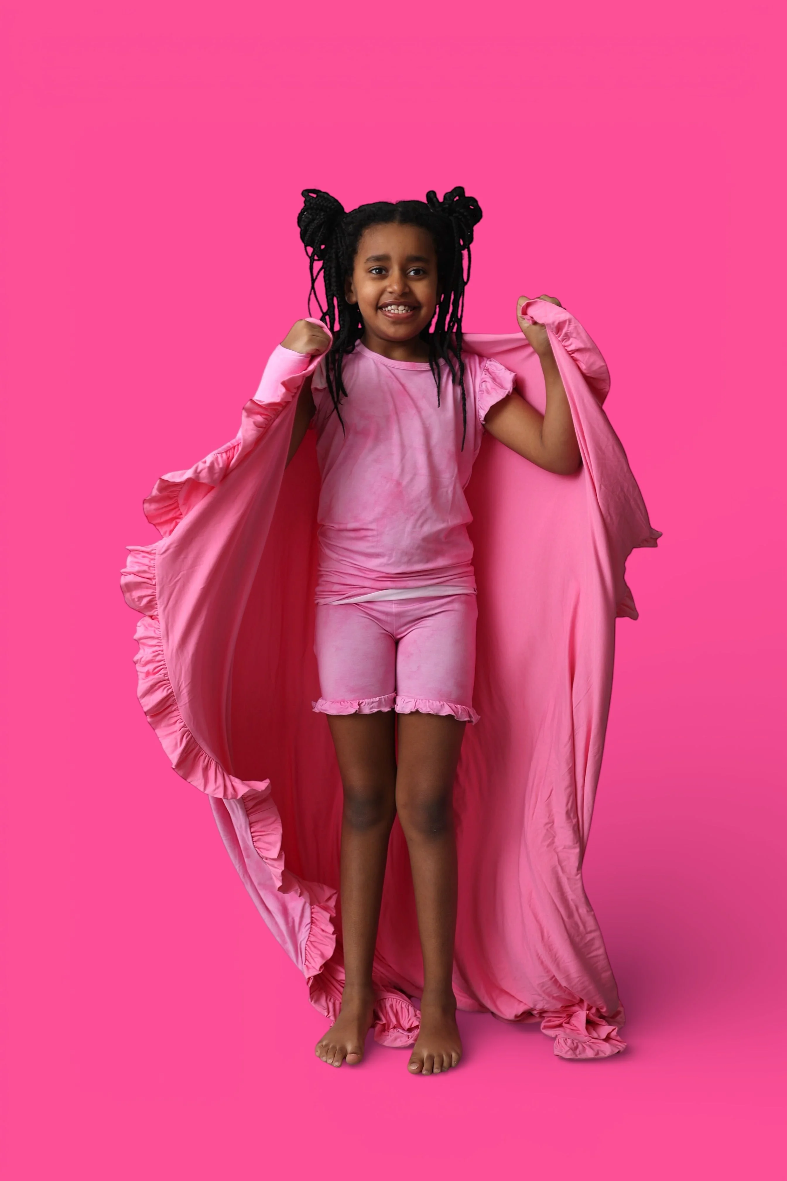 PINK DAYDREAM DREAM RUFFLE SHORT SET - Image 6