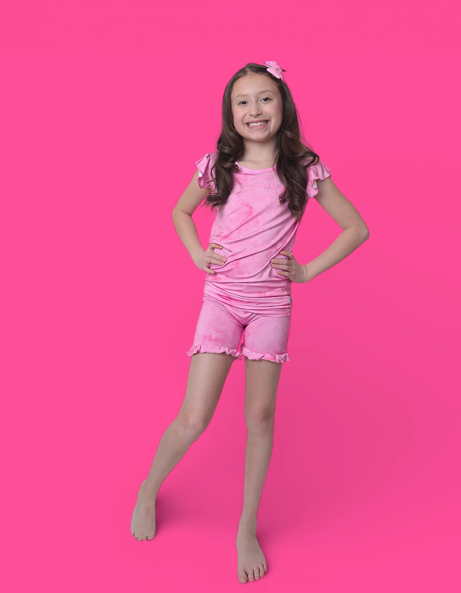 PINK DAYDREAM DREAM RUFFLE SHORT SET - Image 7