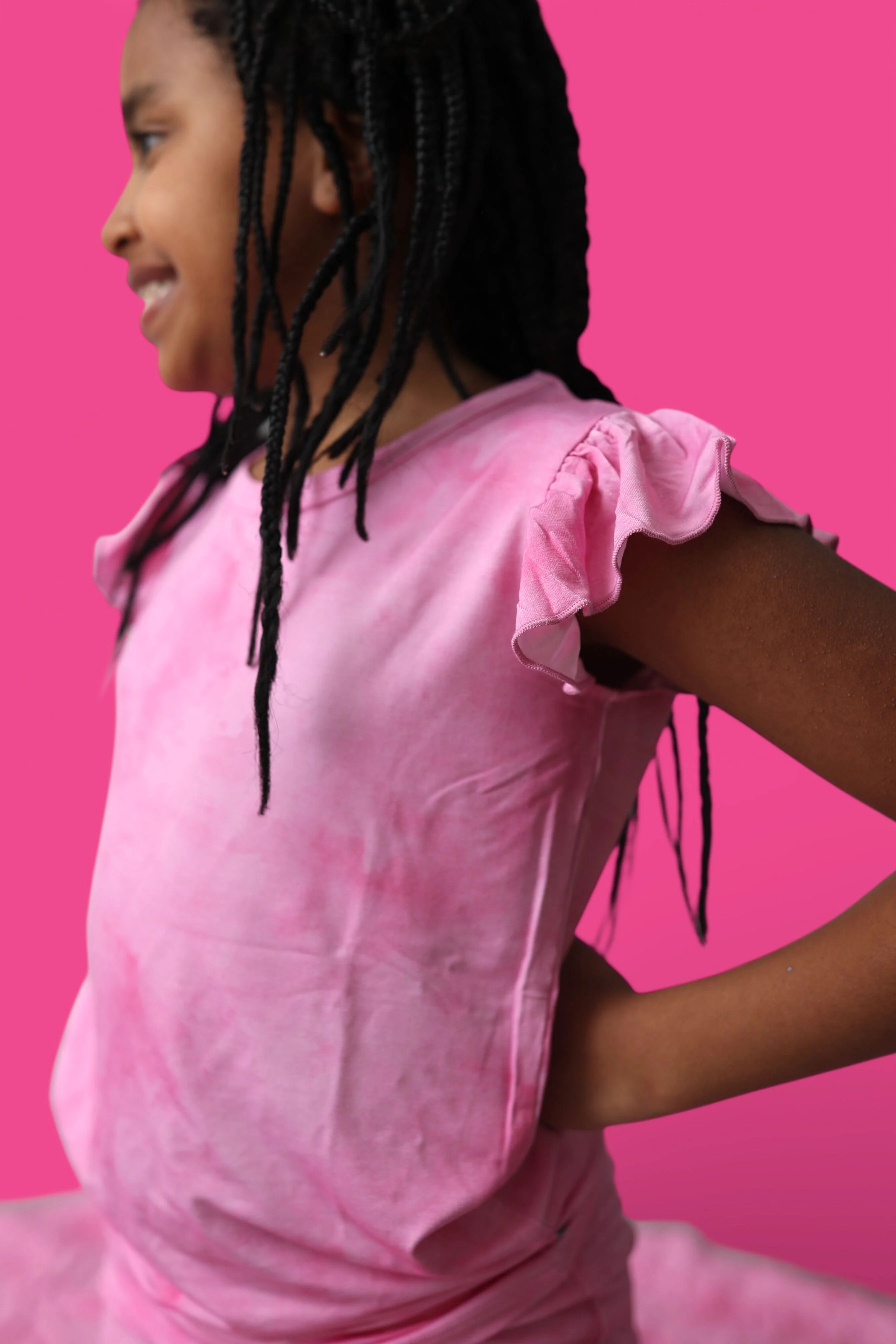 PINK DAYDREAM DREAM RUFFLE SHORT SET - Image 9