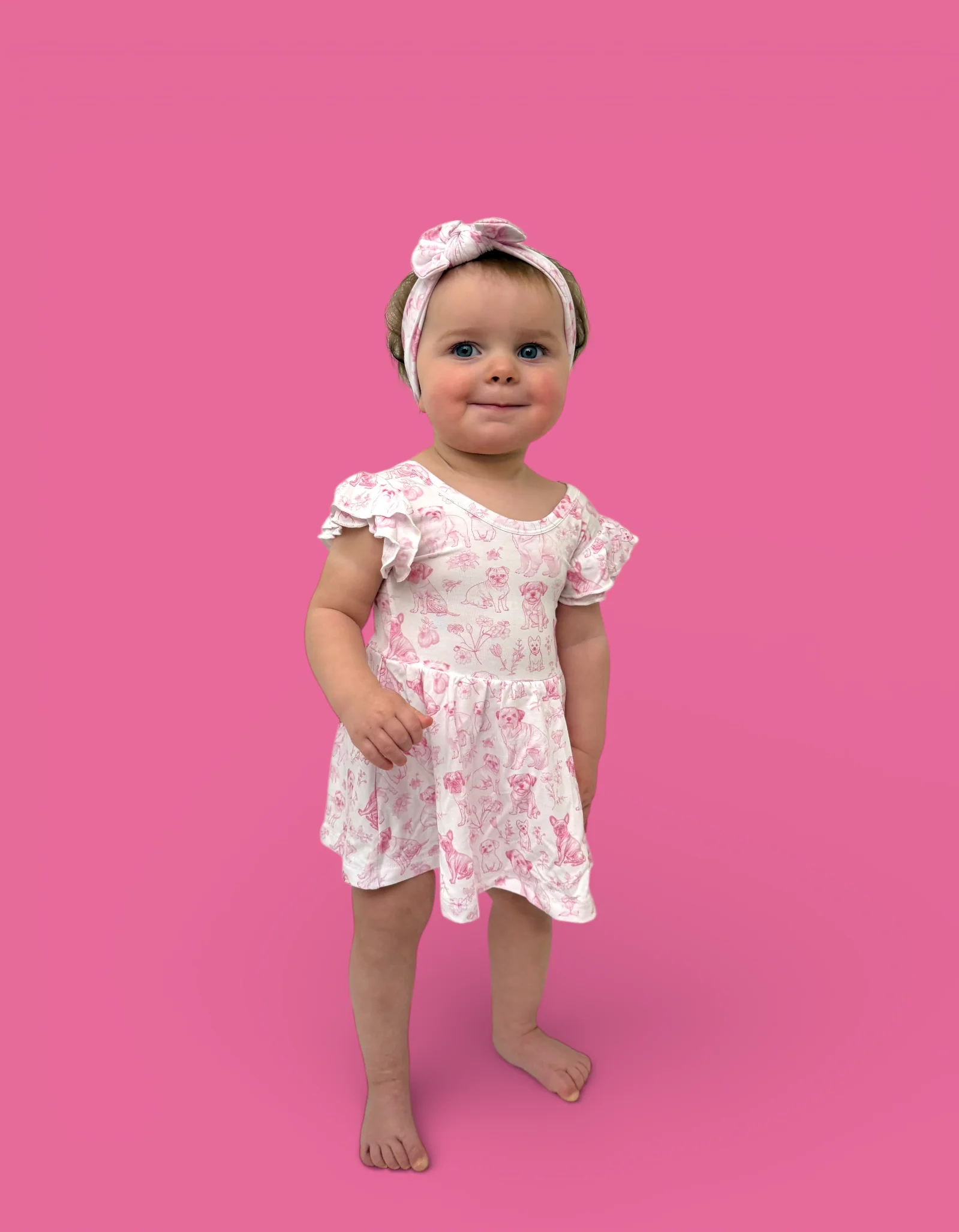 PINK PUPPY TOILE DREAM CAP SLEEVE BODYSUIT DRESS - Image 10