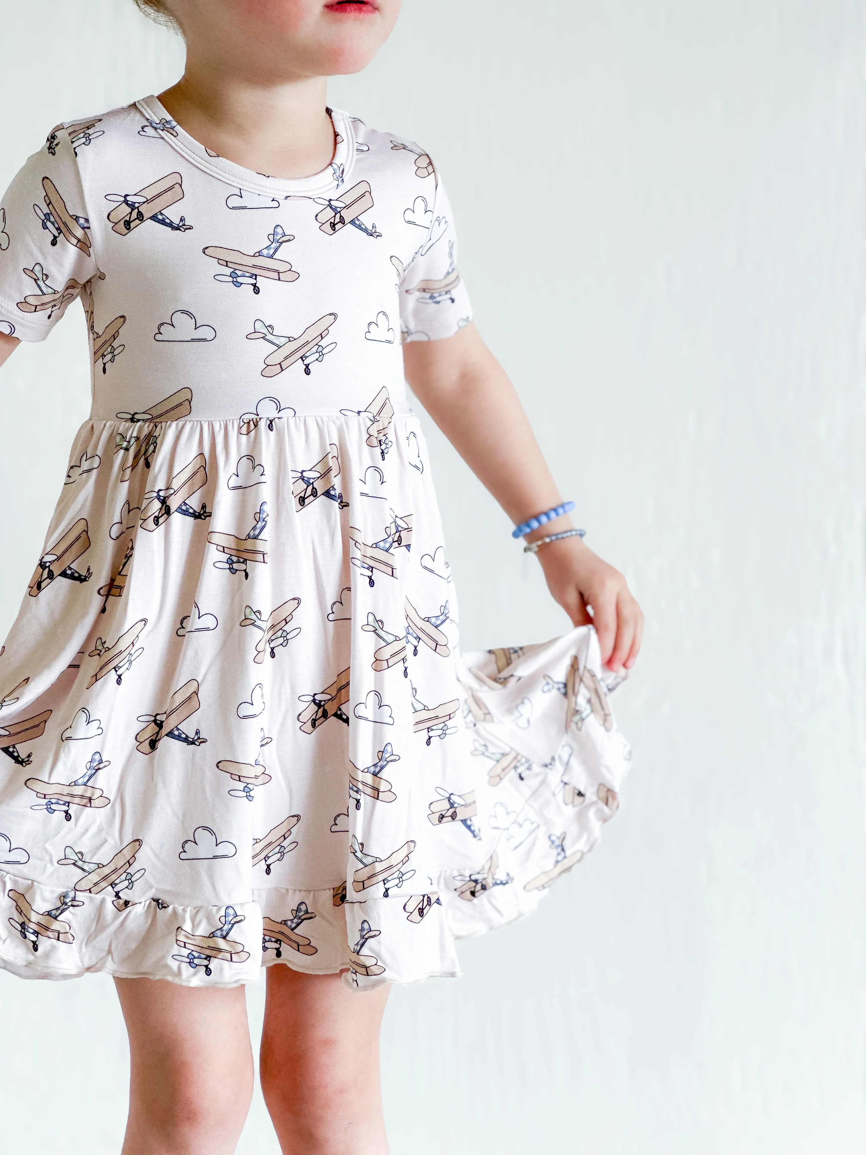 PLANE FUN DREAM RUFFLE DRESS - Image 2