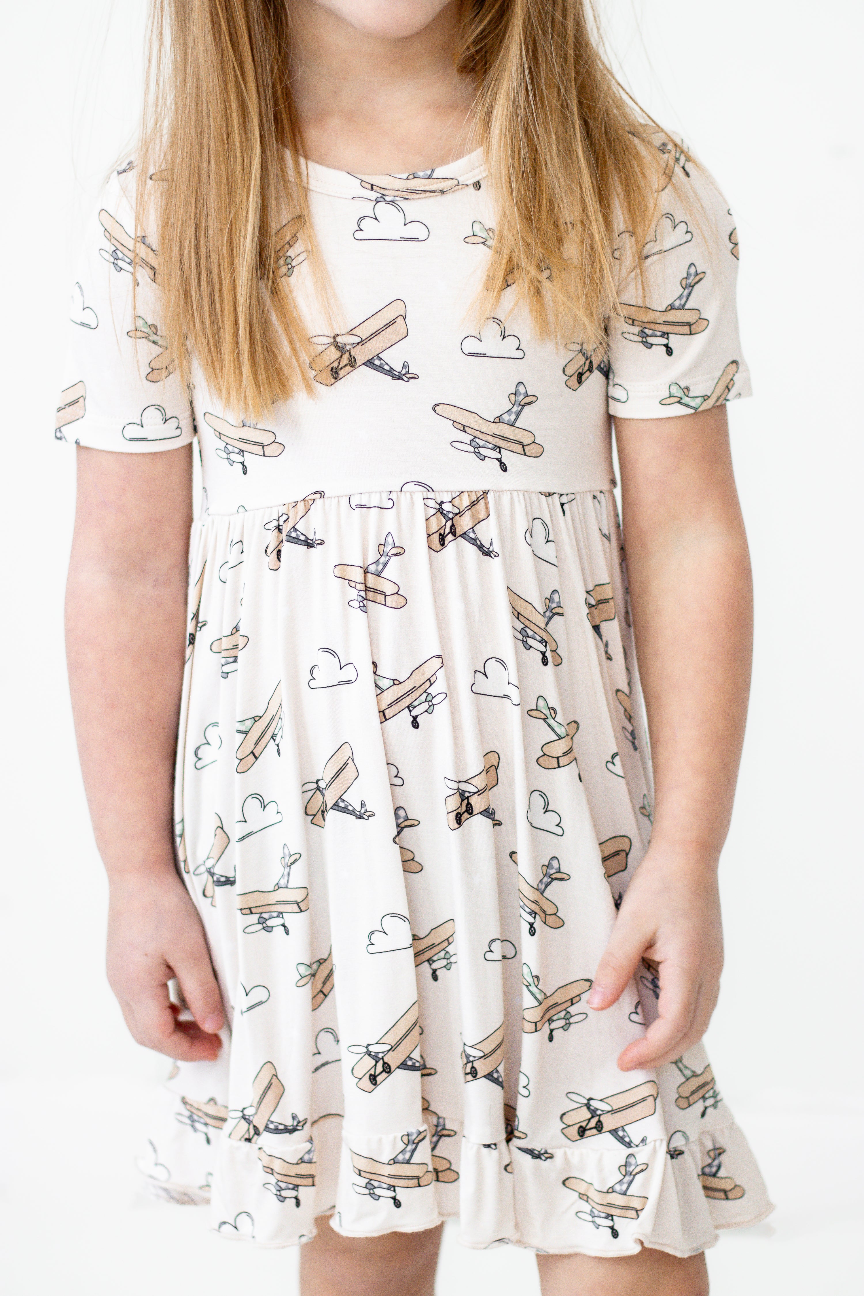 PLANE FUN DREAM RUFFLE DRESS - Image 5