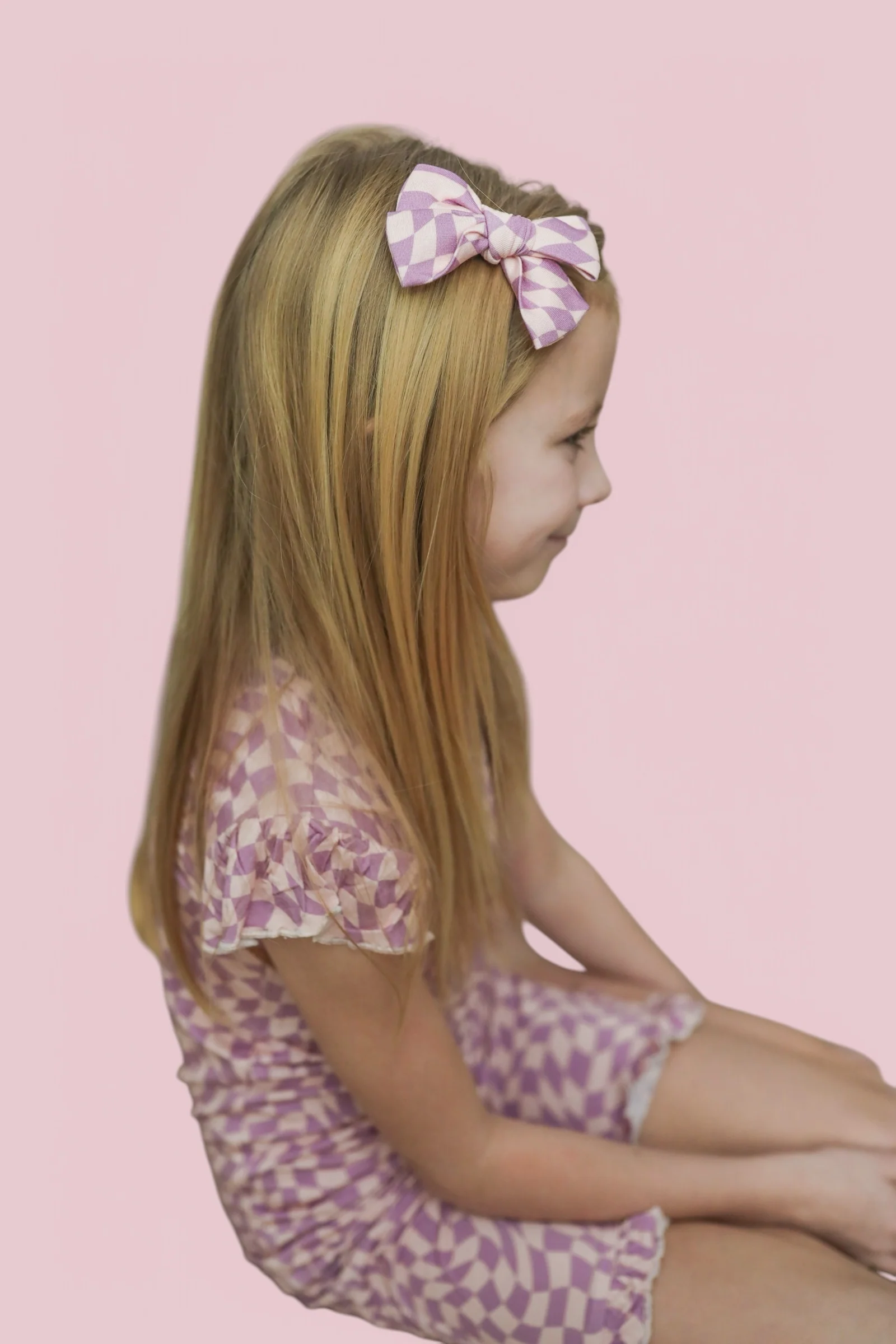 PLUM WAVY DREAM BOW HAIR CLIPS - Image 4