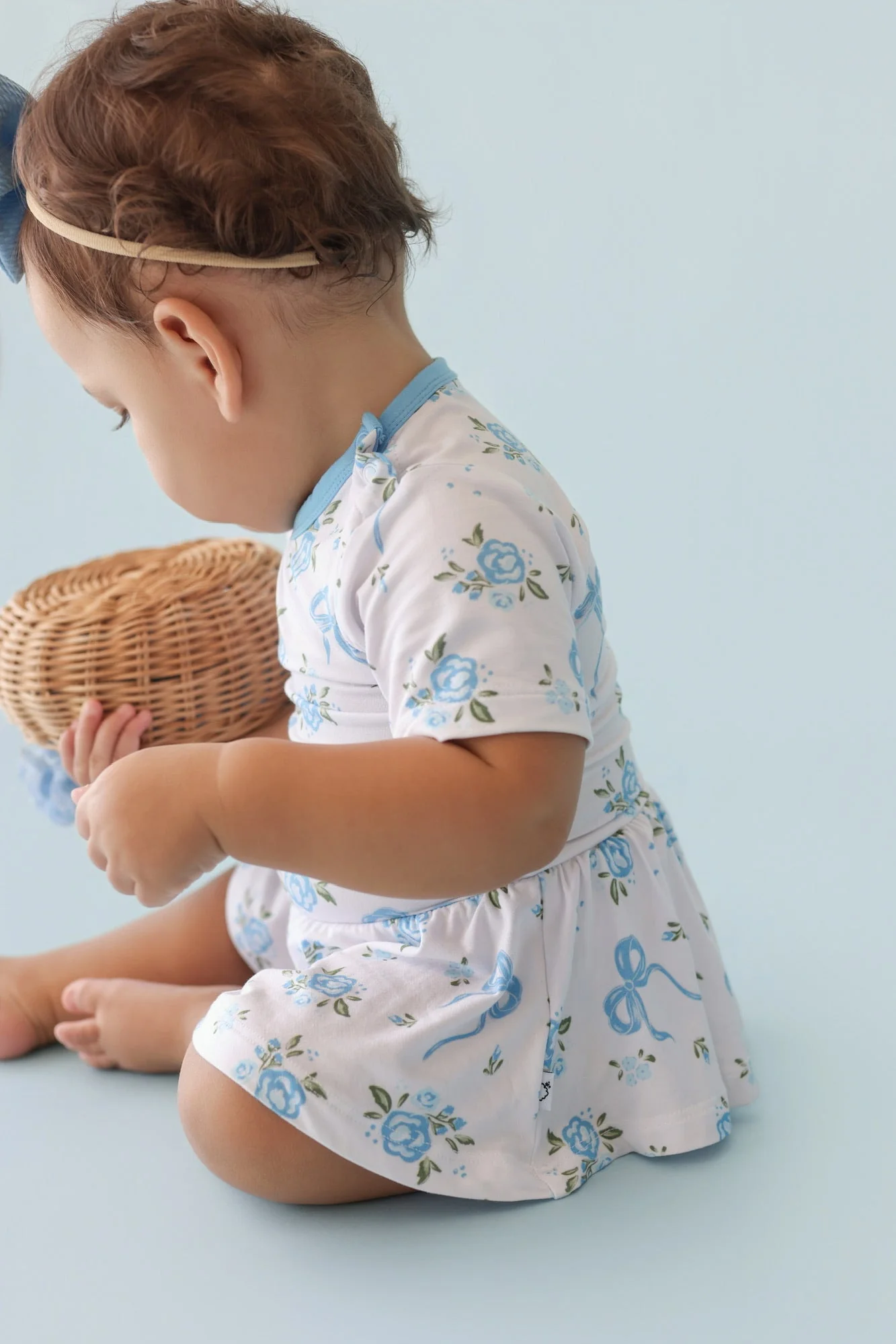 POWDER BLUE POSIE DREAM BODYSUIT DRESS - Image 10