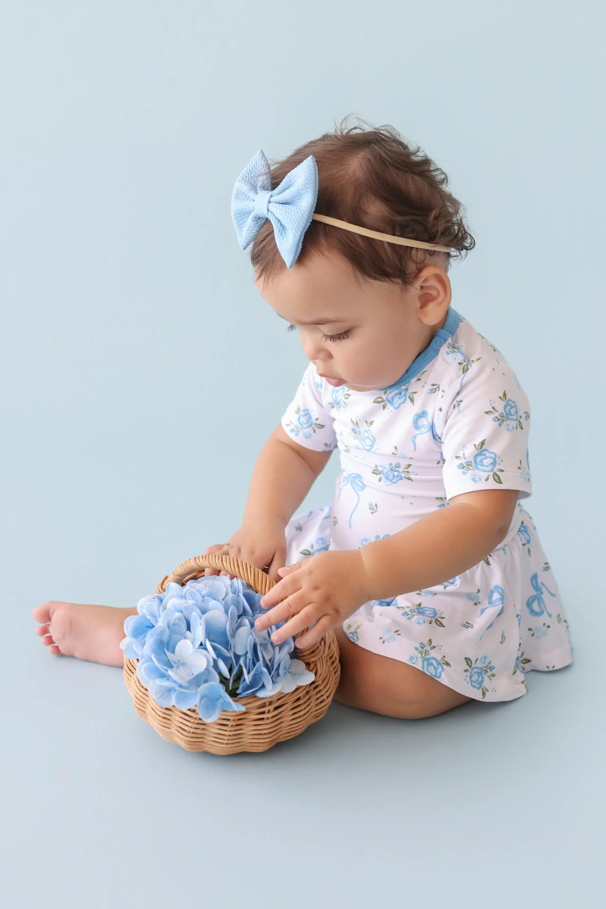 POWDER BLUE POSIE DREAM BODYSUIT DRESS - Image 7
