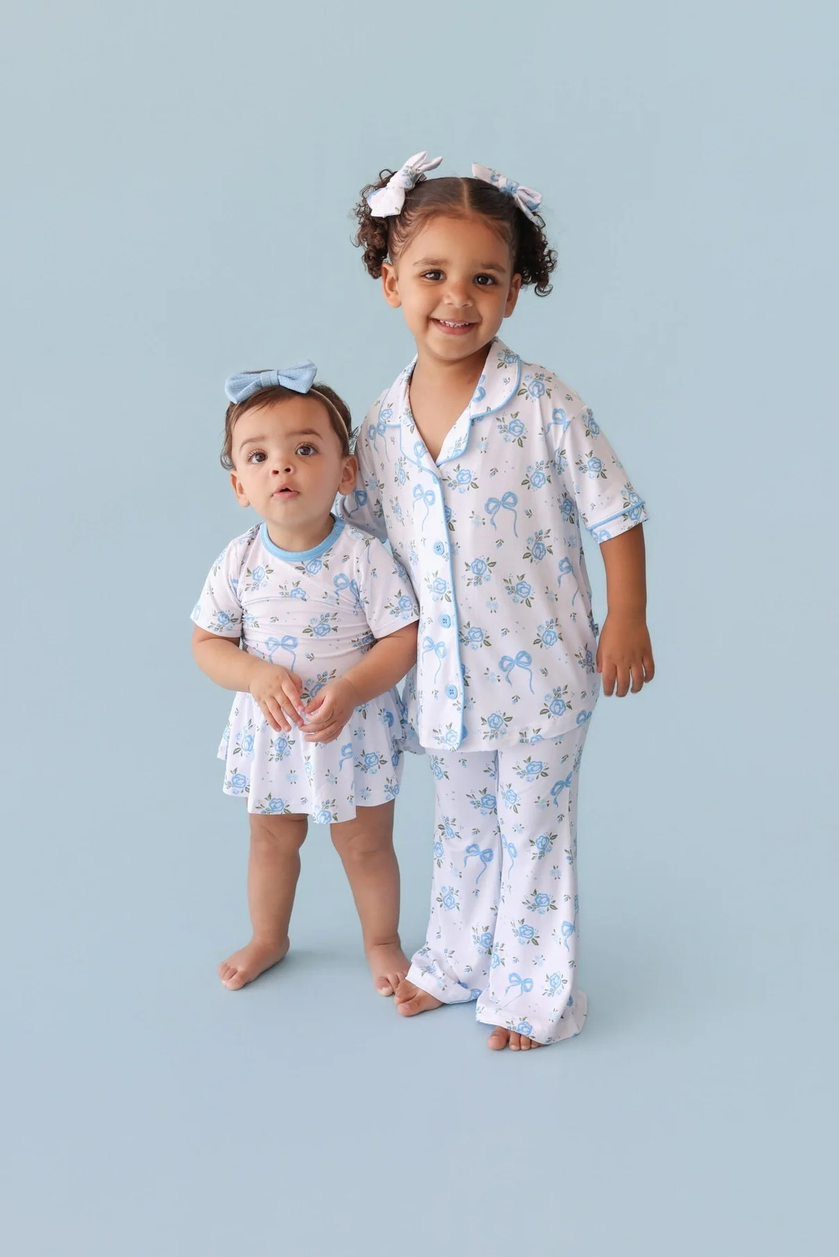 POWDER BLUE POSIE DREAM BODYSUIT DRESS - Image 8