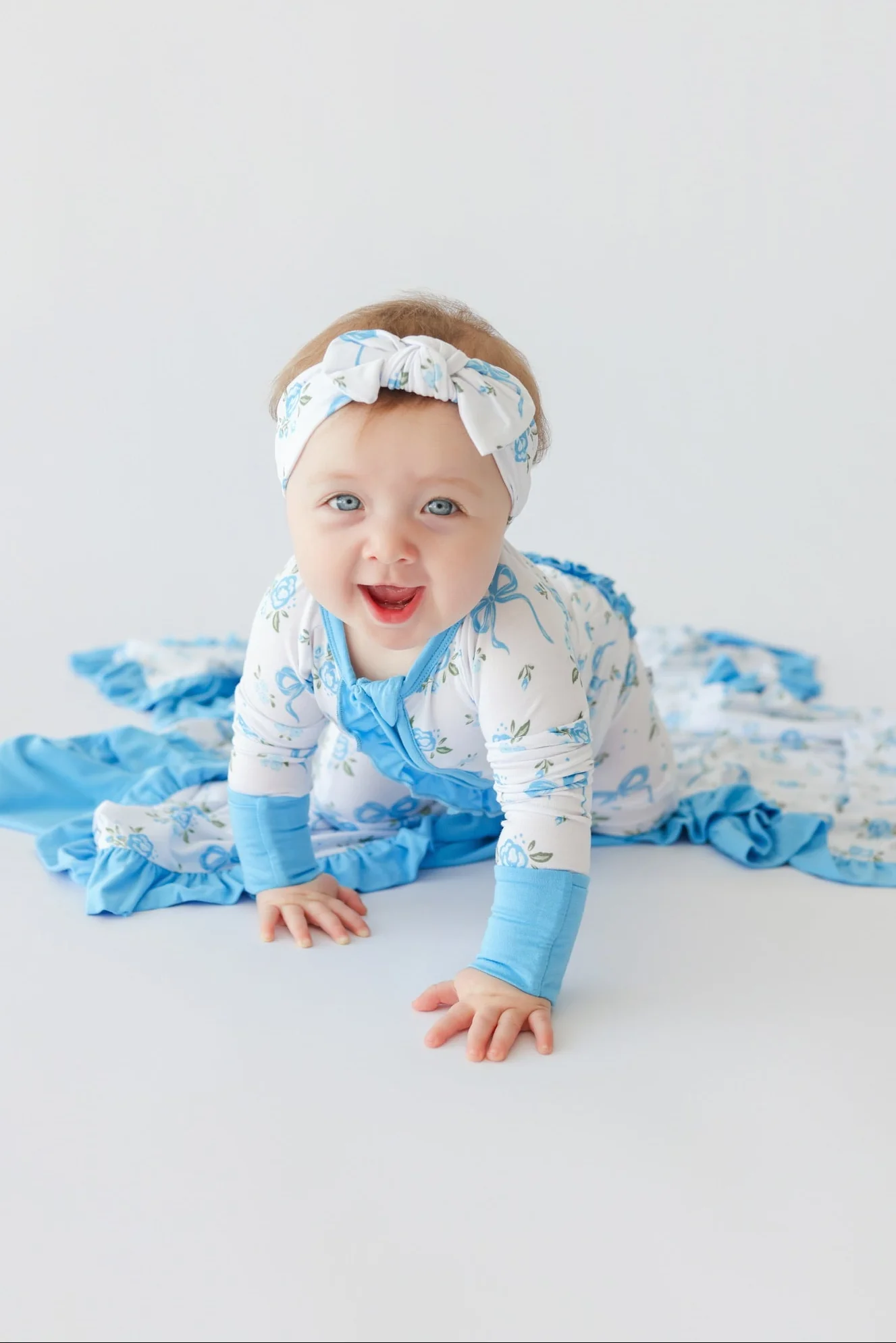 POWDER BLUE POSIE DREAM BOW - Image 3