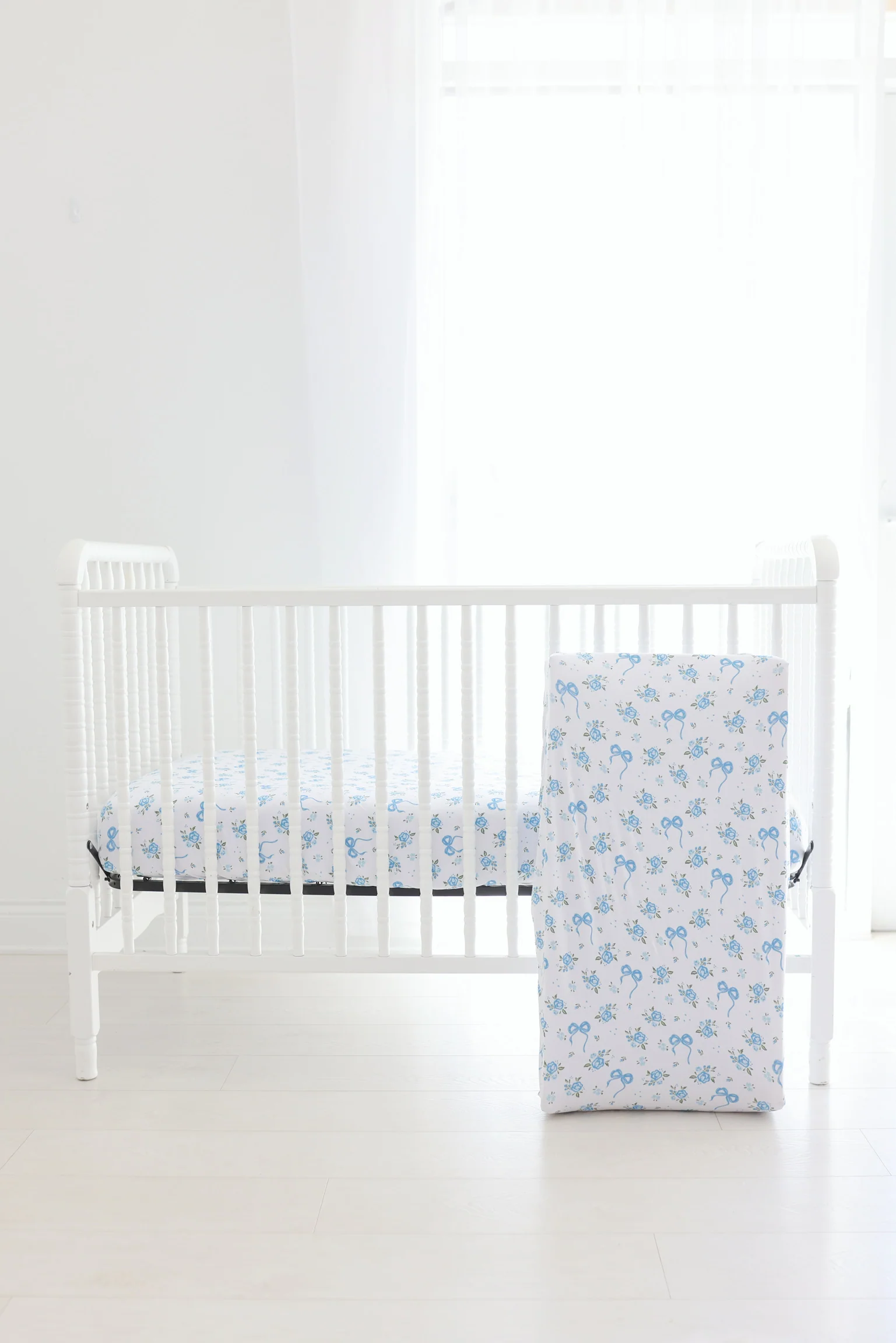 POWDER BLUE POSIE DREAM CHANGING PAD - Image 5