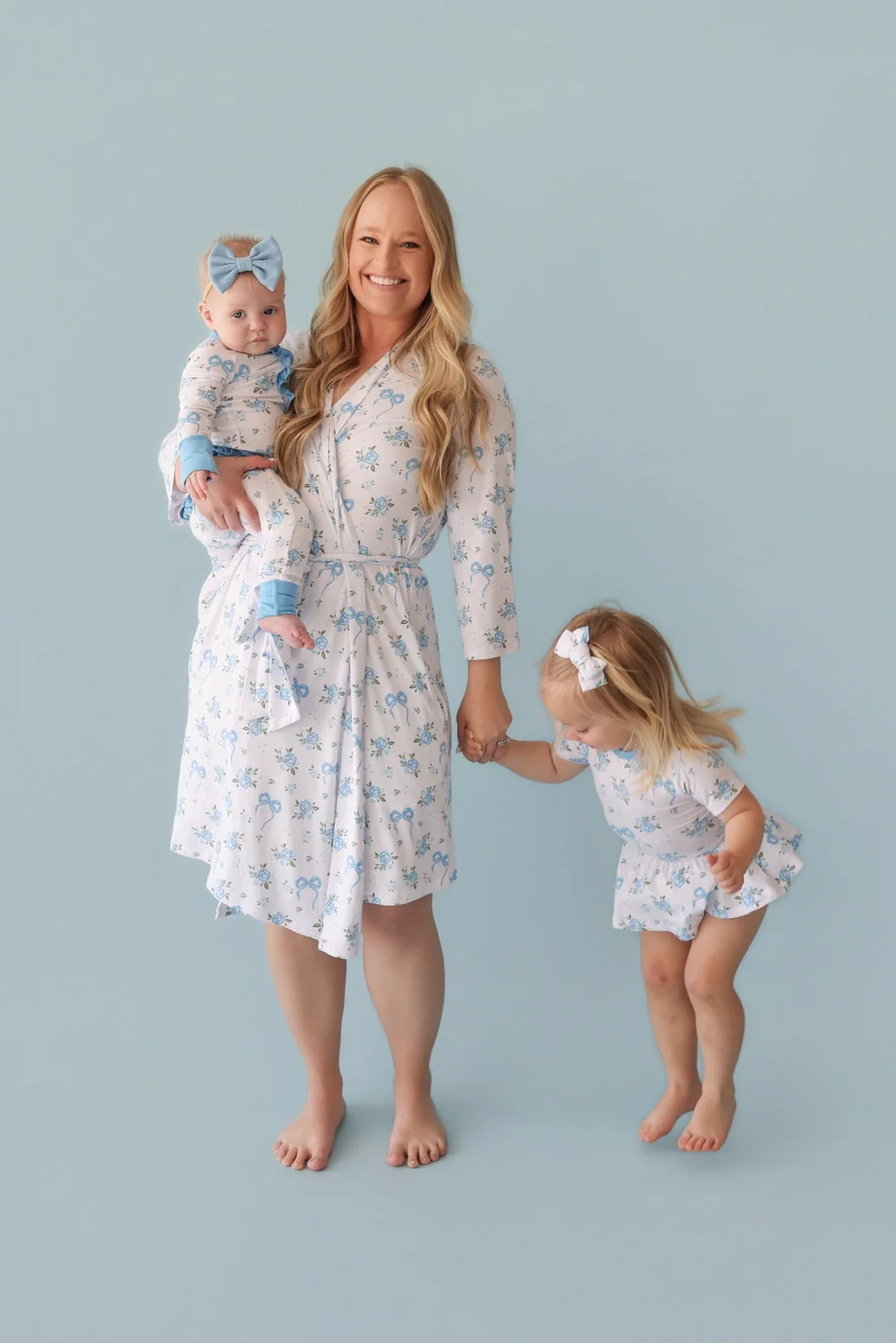POWDER BLUE POSIE WOMEN'S DREAM ROBE - Image 4