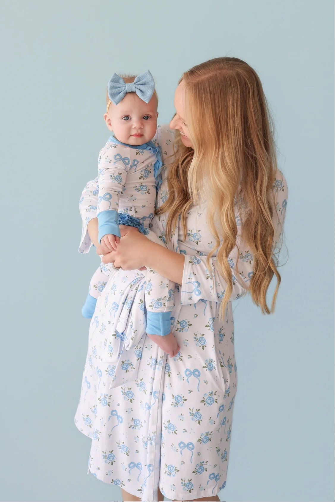 POWDER BLUE POSIE WOMEN'S DREAM ROBE - Image 7