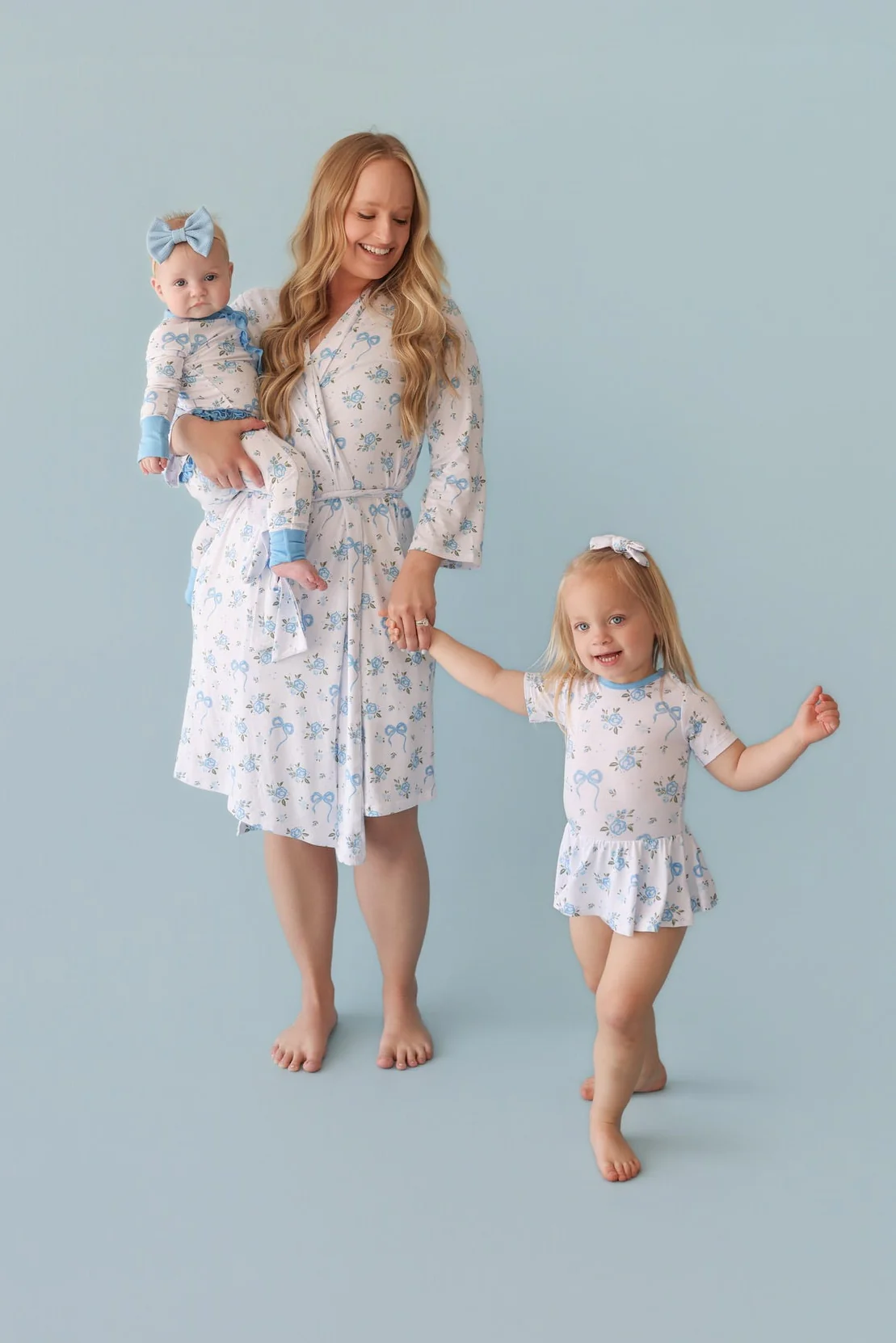 POWDER BLUE POSIE WOMEN'S DREAM ROBE - Image 9