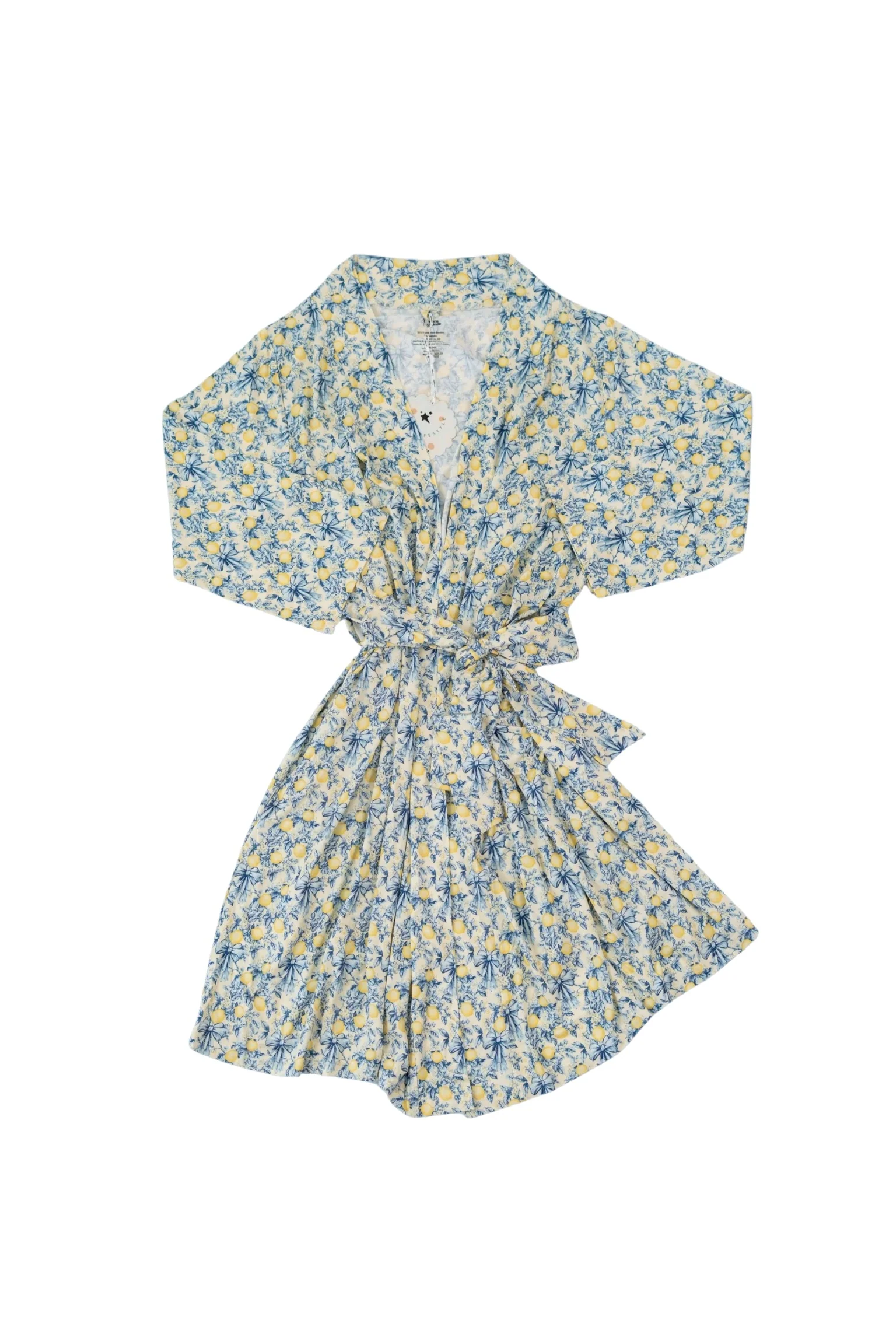 VINTAGE CITRUS TOILE WOMEN'S DREAM ROBE - Image 8