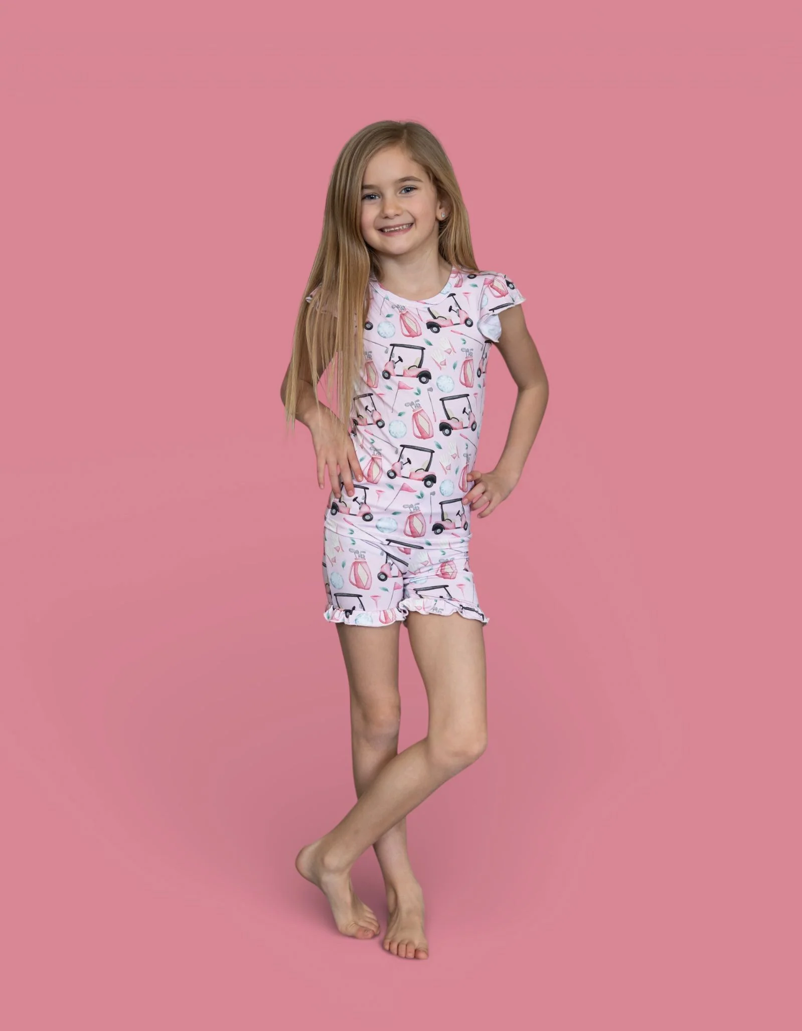 PRETTY AND PAR DREAM RUFFLE SHORT SET - Image 3
