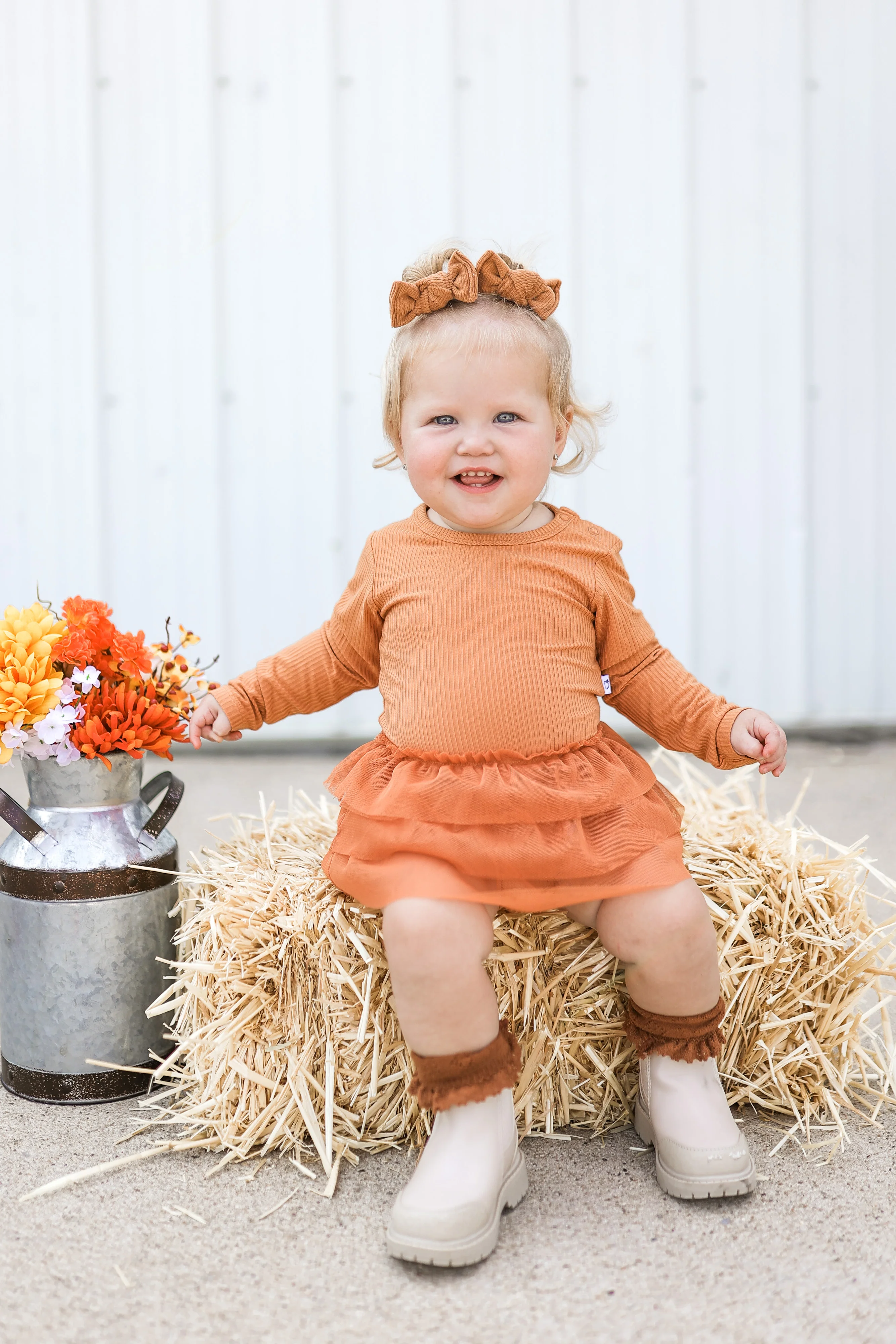PUMPKIN RIB DREAM TUTU BODYSUIT DRESS