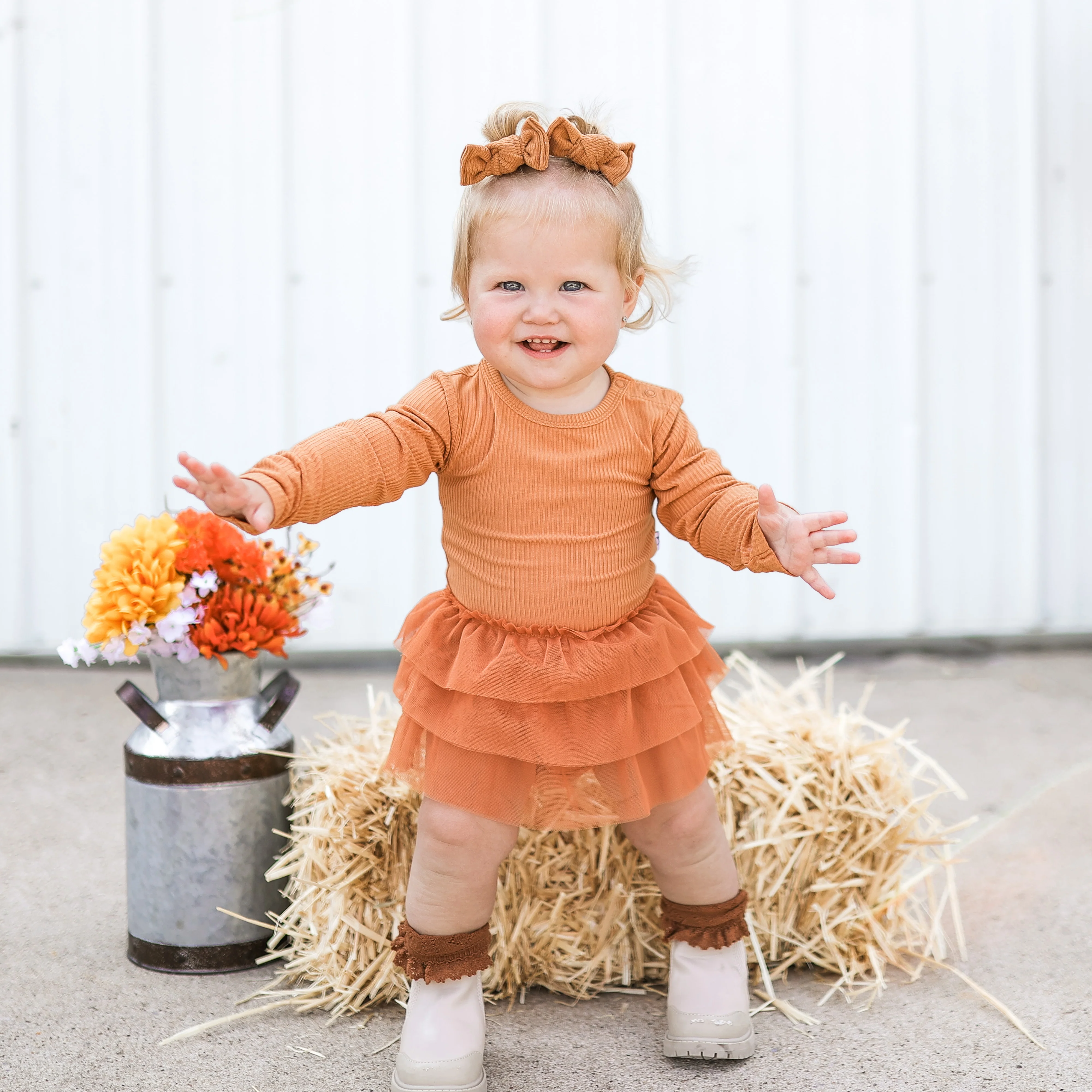 PUMPKIN RIB DREAM TUTU BODYSUIT DRESS - Image 3