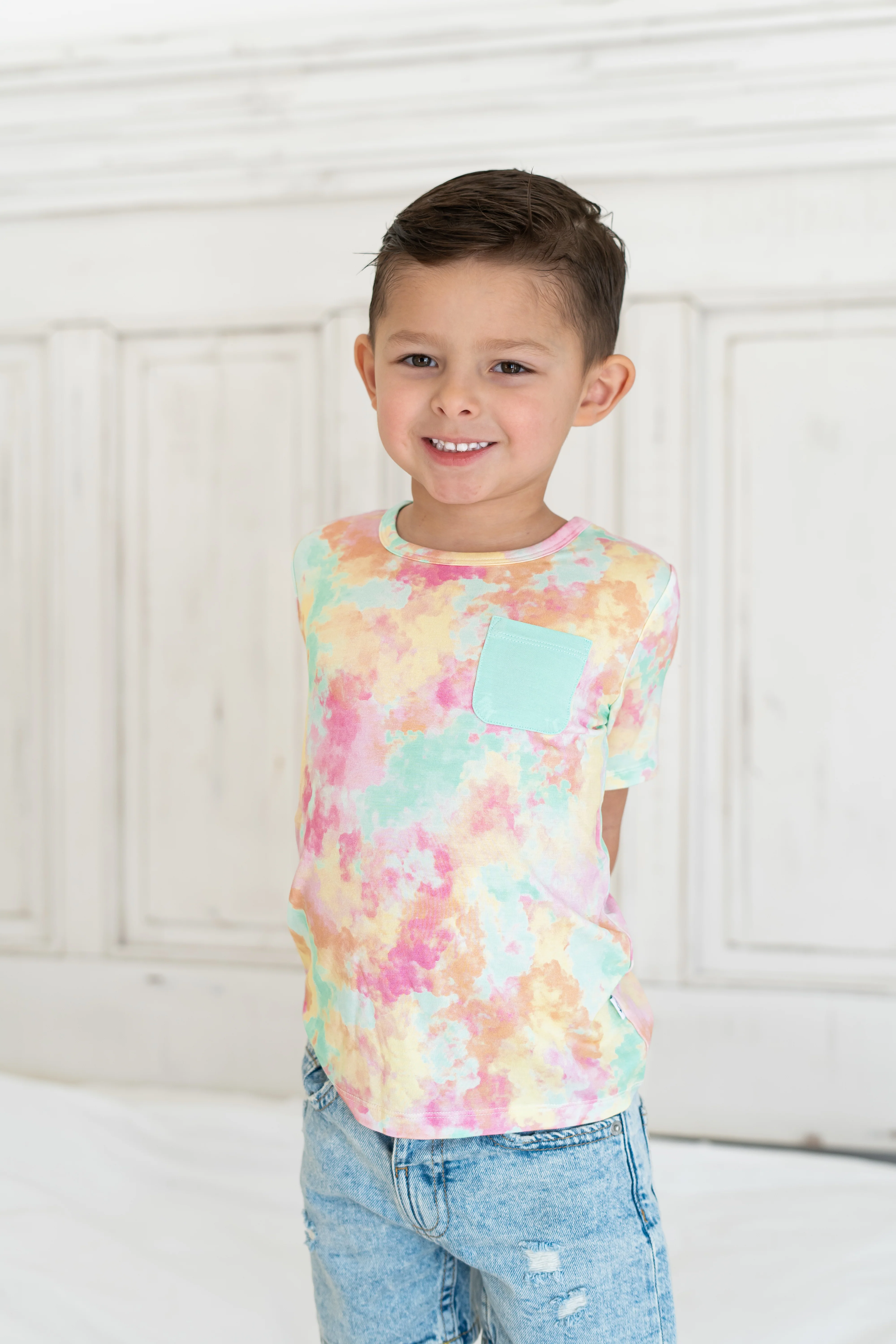 RAINBOW CLOUDS DREAM POCKET TEE - Image 4