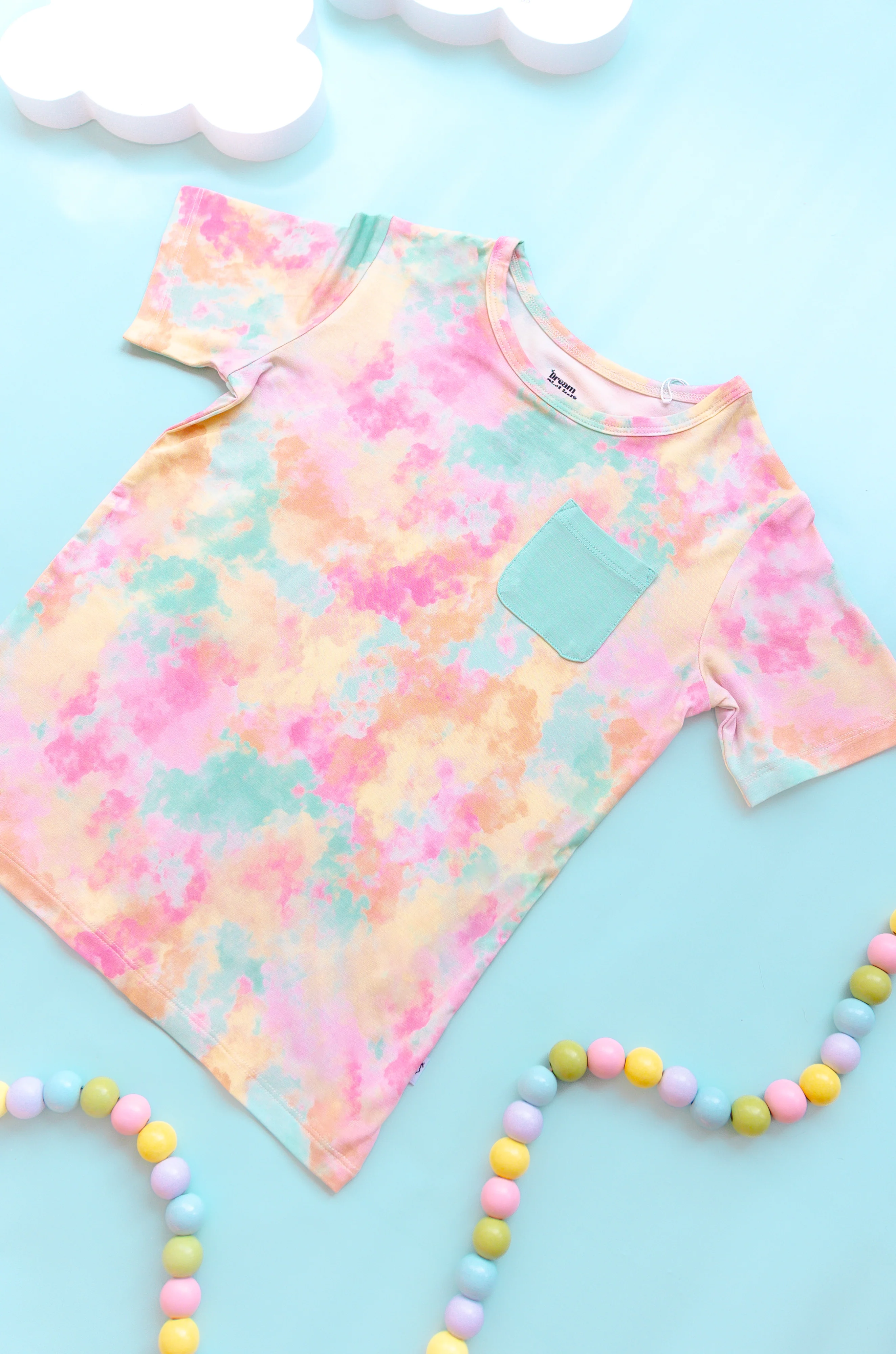 RAINBOW CLOUDS DREAM POCKET TEE - Image 6
