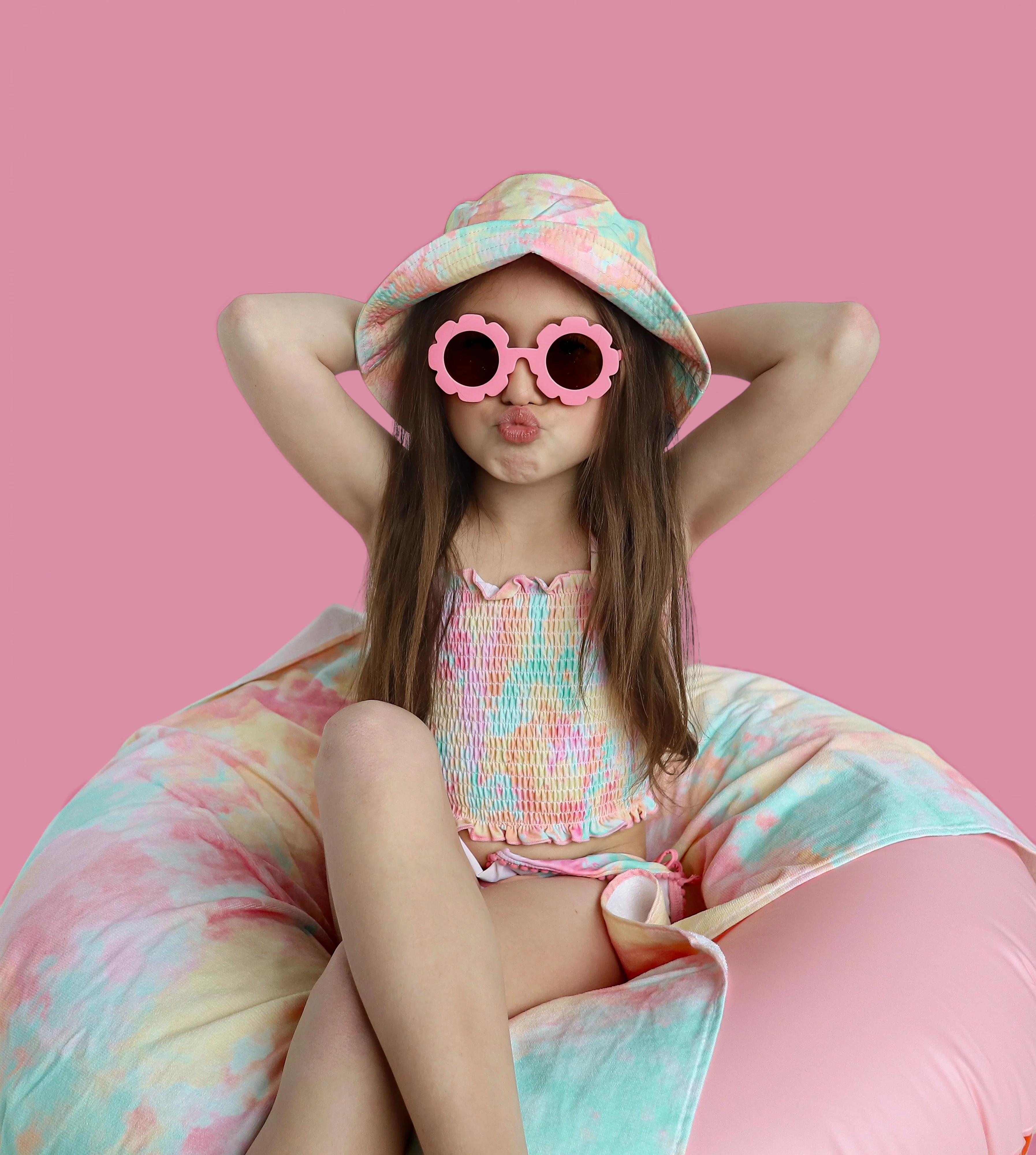 RAINBOW CLOUDS DREAM SMOCKED TANKINI TWO PIECE SWIM SUIT - Image 20
