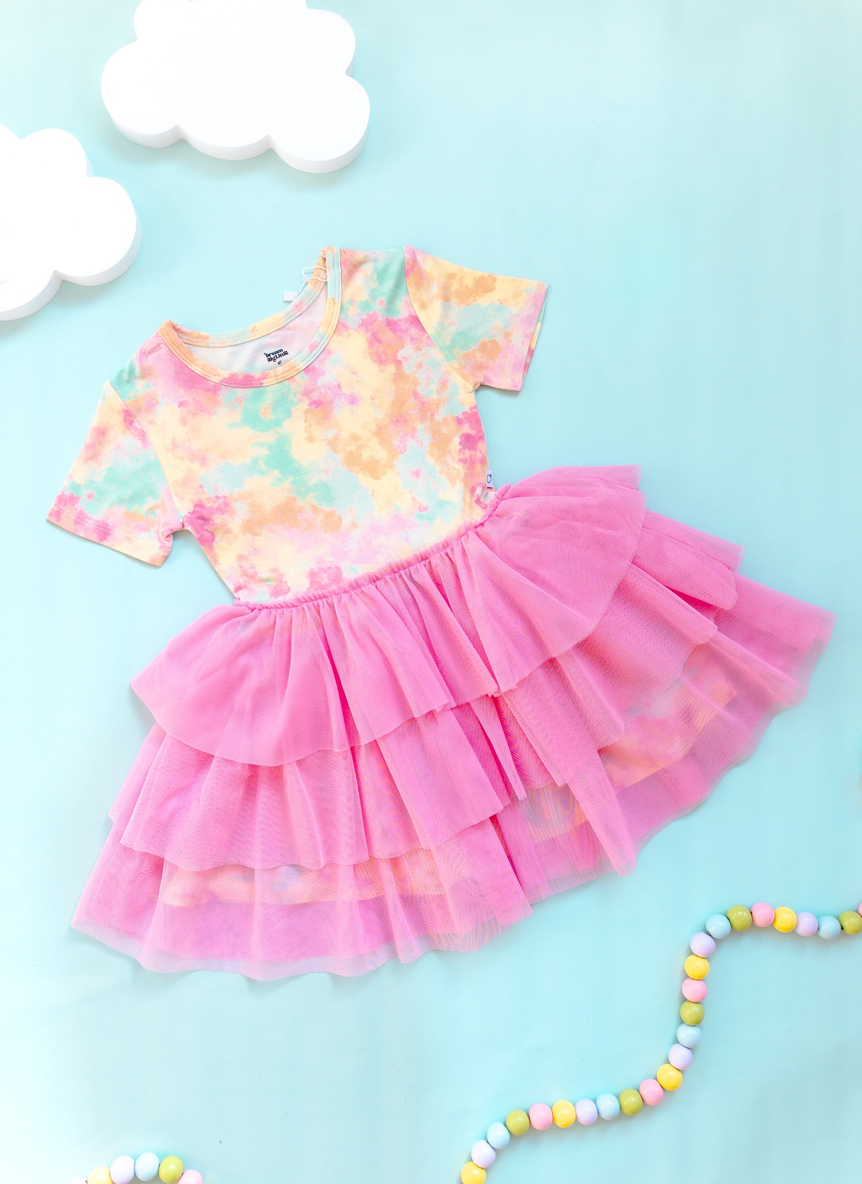 RAINBOW CLOUDS DREAM TUTU DRESS - Image 2