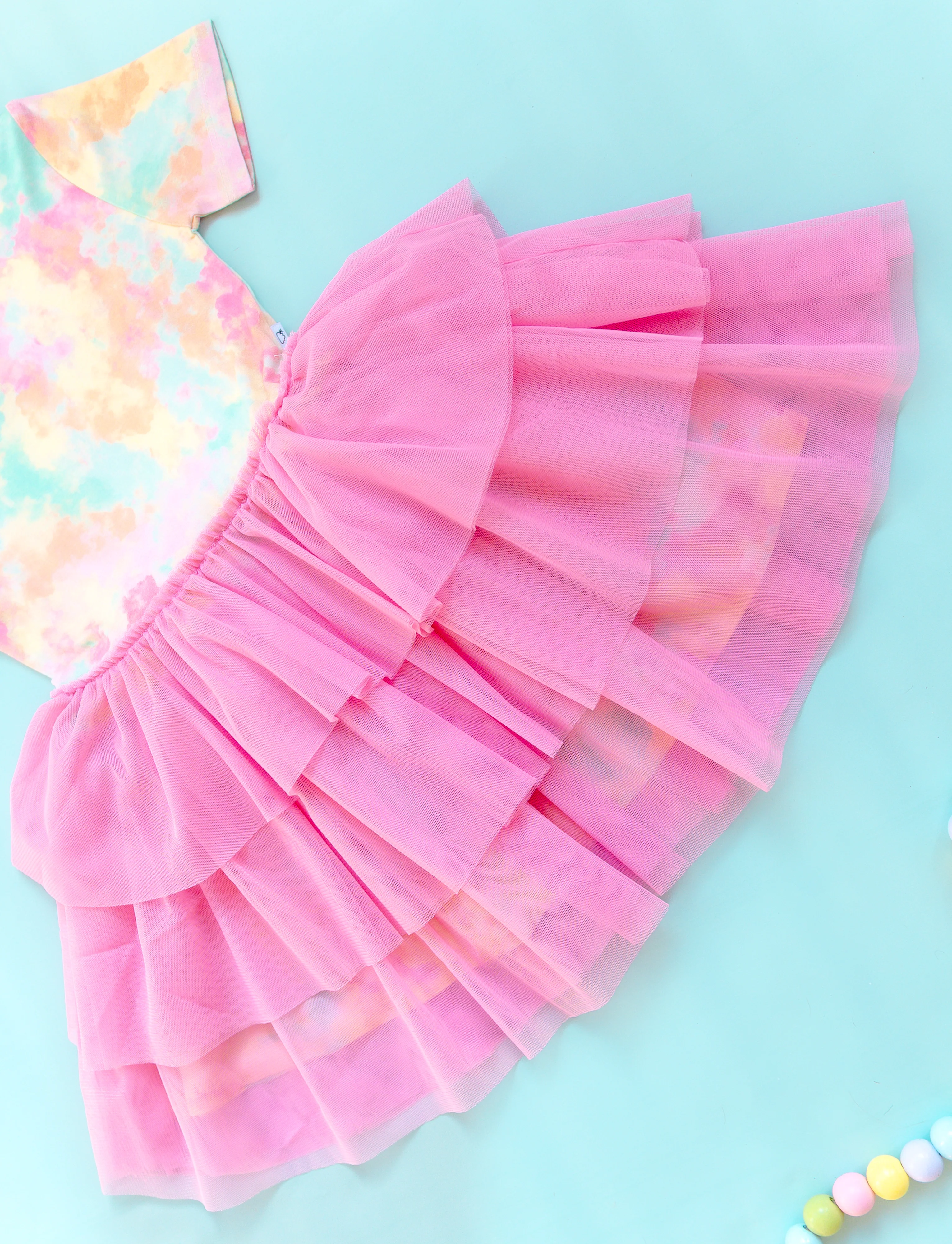 RAINBOW CLOUDS DREAM TUTU DRESS - Image 3