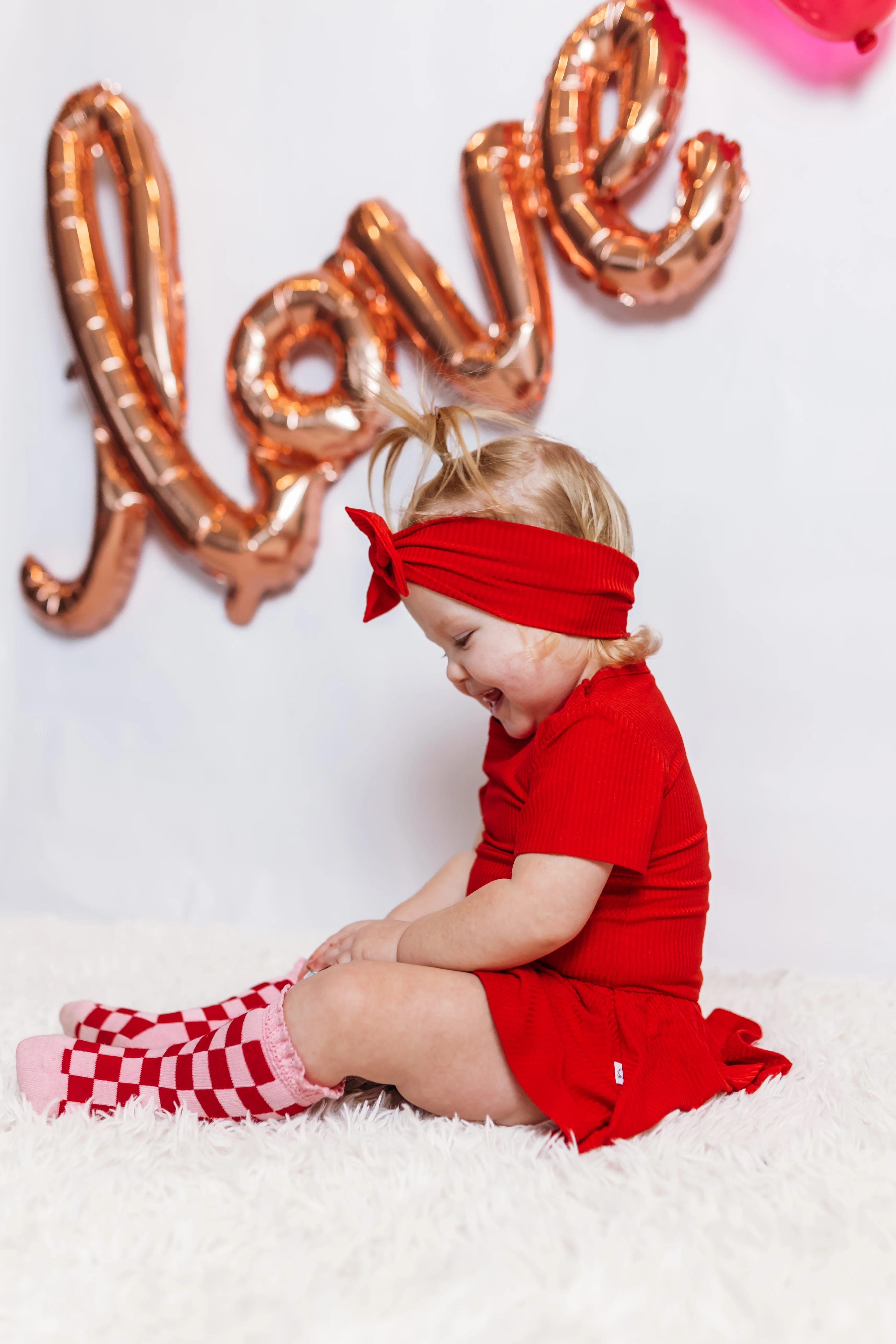 RED RIB DREAM BODYSUIT DRESS - Image 4