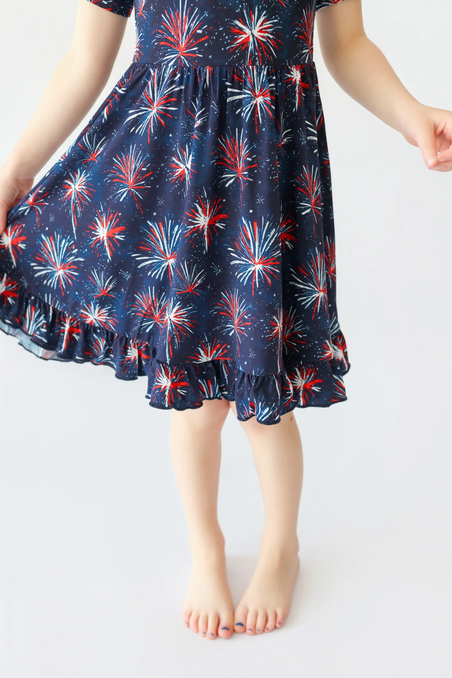 RED, WHITE & BOOM DREAM RUFFLE DRESS - Image 4