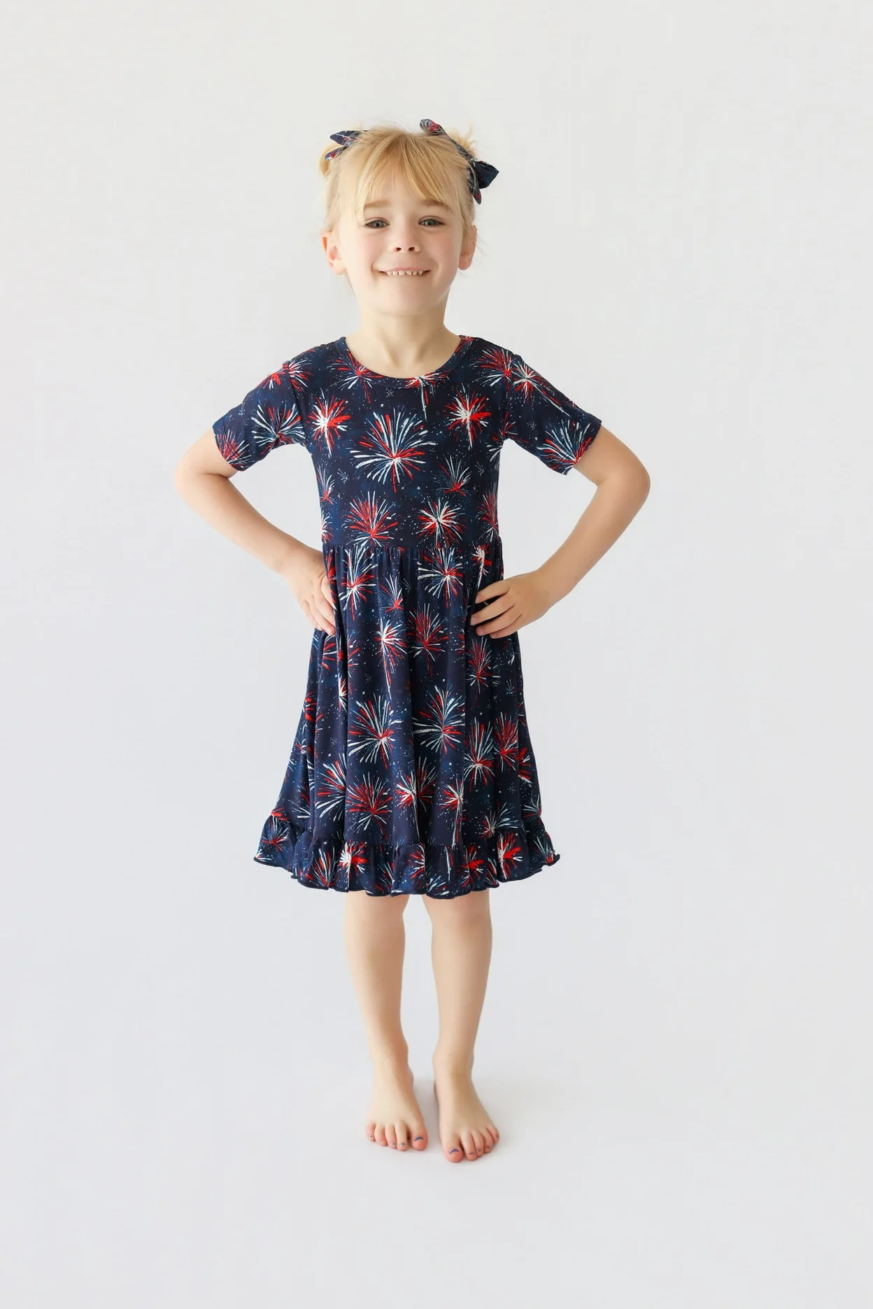 RED, WHITE & BOOM DREAM RUFFLE DRESS - Image 7