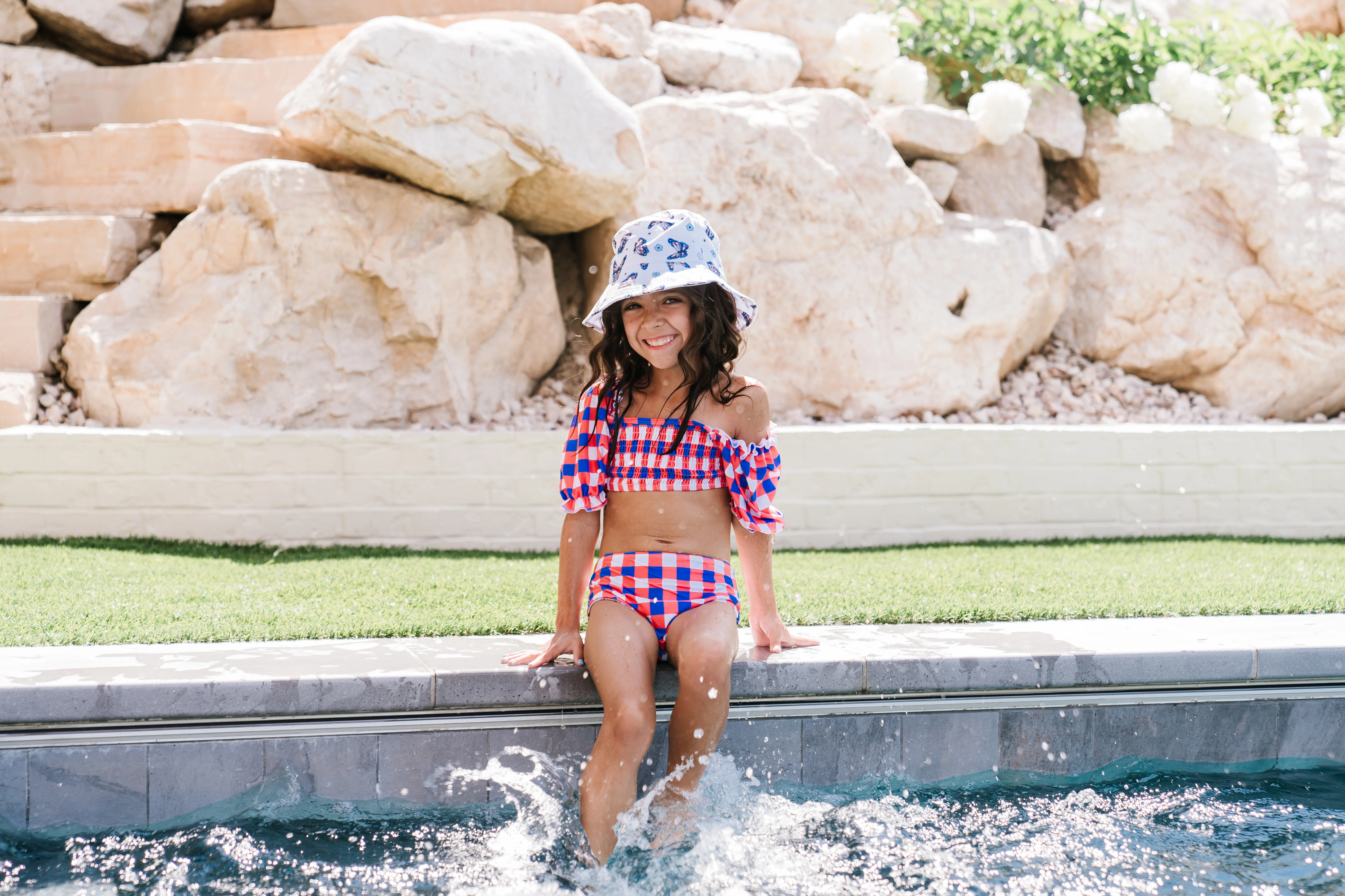 RED, WHITE & TRUMAN DREAM OFF THE SHOULDER SWIM SUIT - Image 15