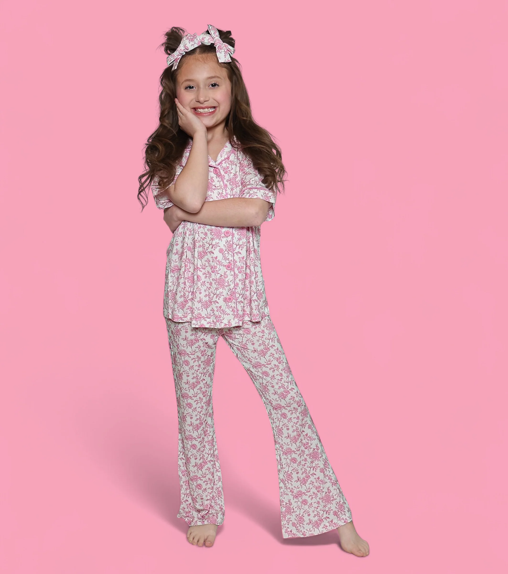 ROSEWOOD TOILE DREAM GIRL'S FLARE SET - Image 14