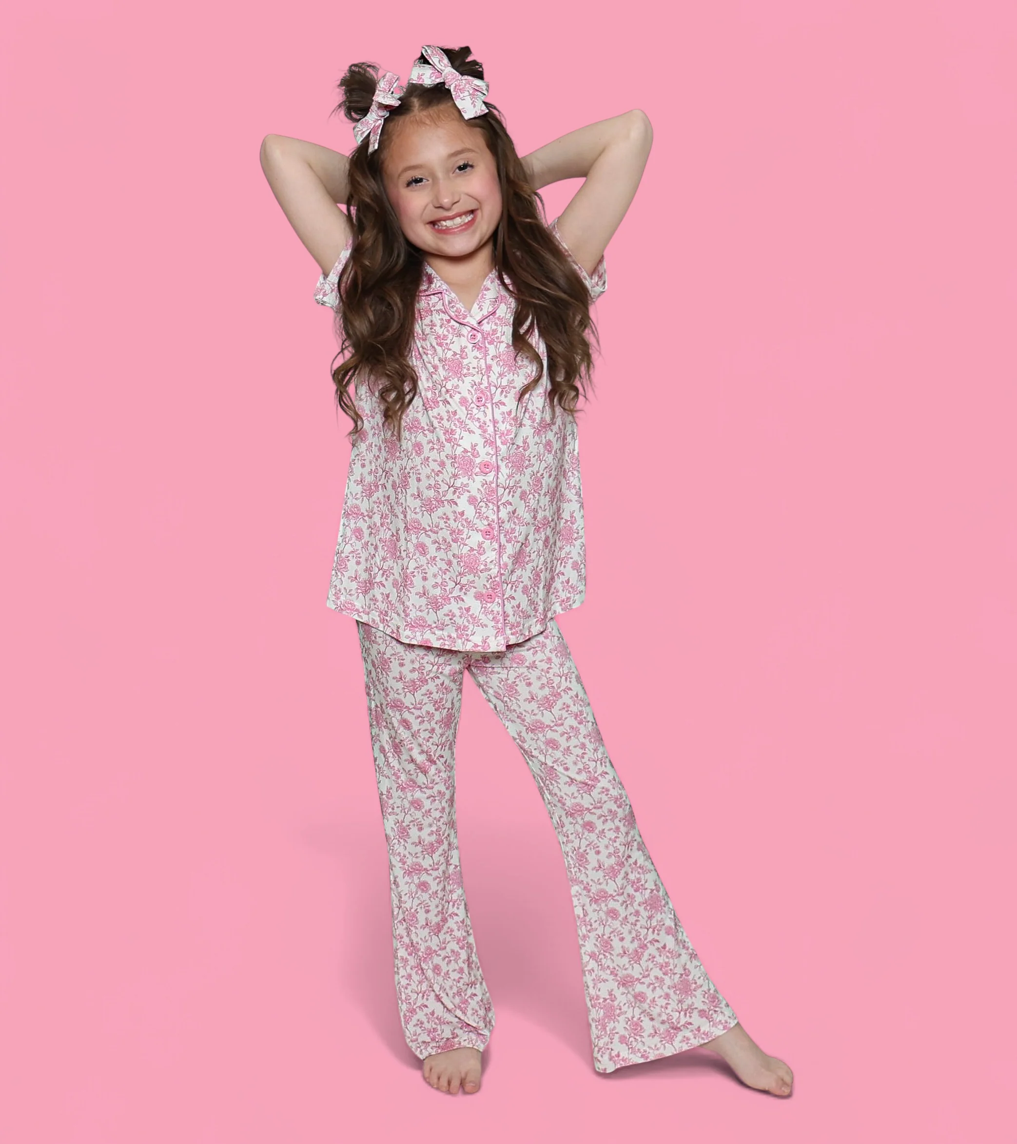 ROSEWOOD TOILE DREAM GIRL'S FLARE SET - Image 4