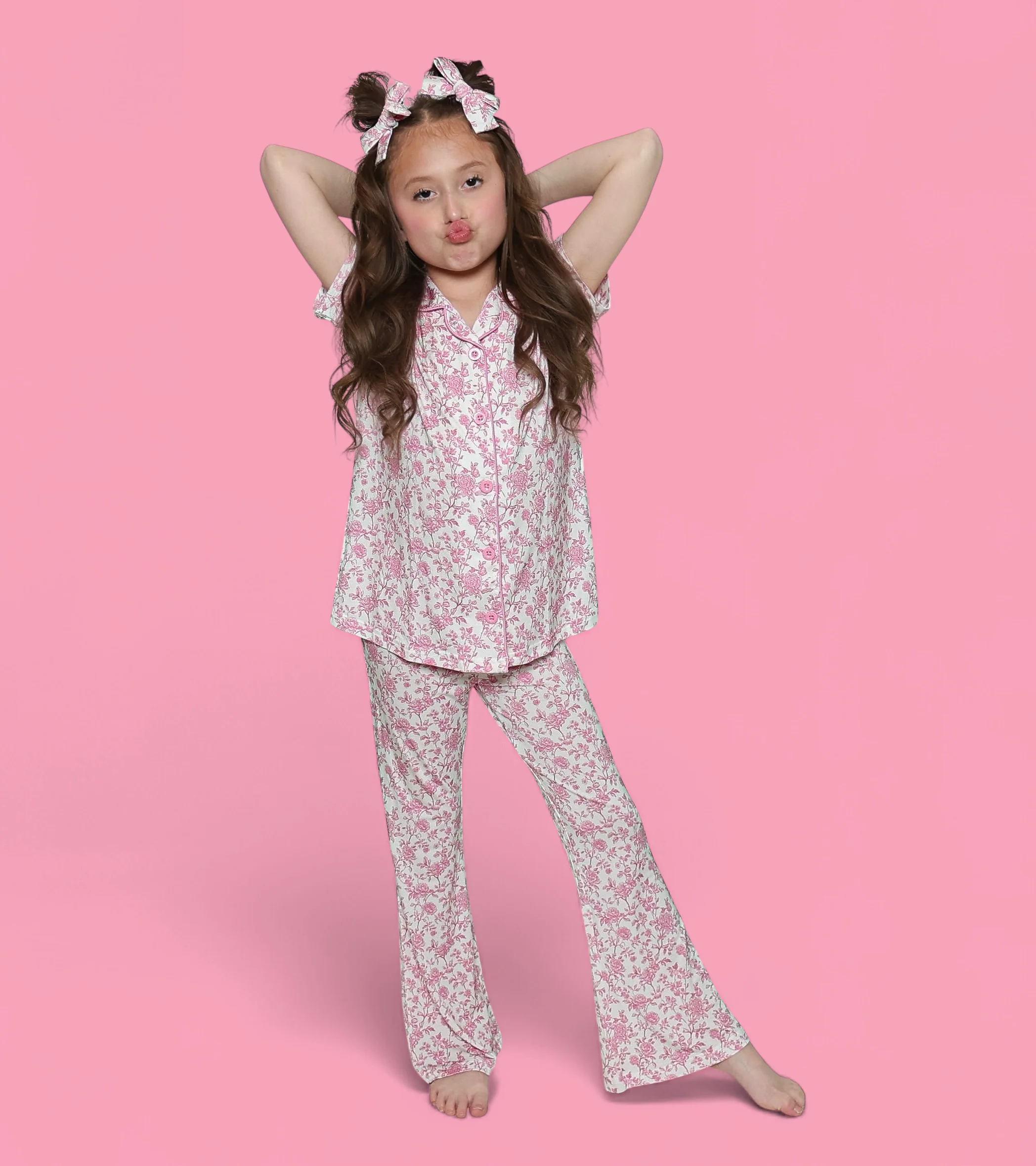 ROSEWOOD TOILE DREAM GIRL'S FLARE SET - Image 9