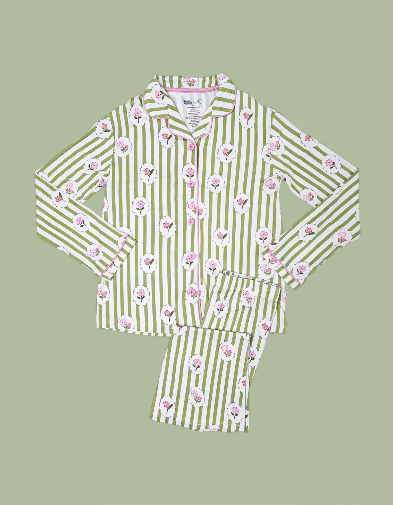 ROSIE'S MEADOW STRIPES DREAM GIRL'S FLARE SET - Image 2