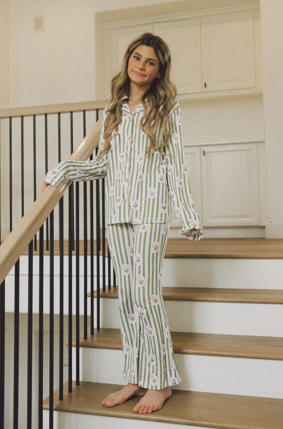 ROSIE'S MEADOW STRIPES DREAM GIRL'S FLARE SET - Image 6
