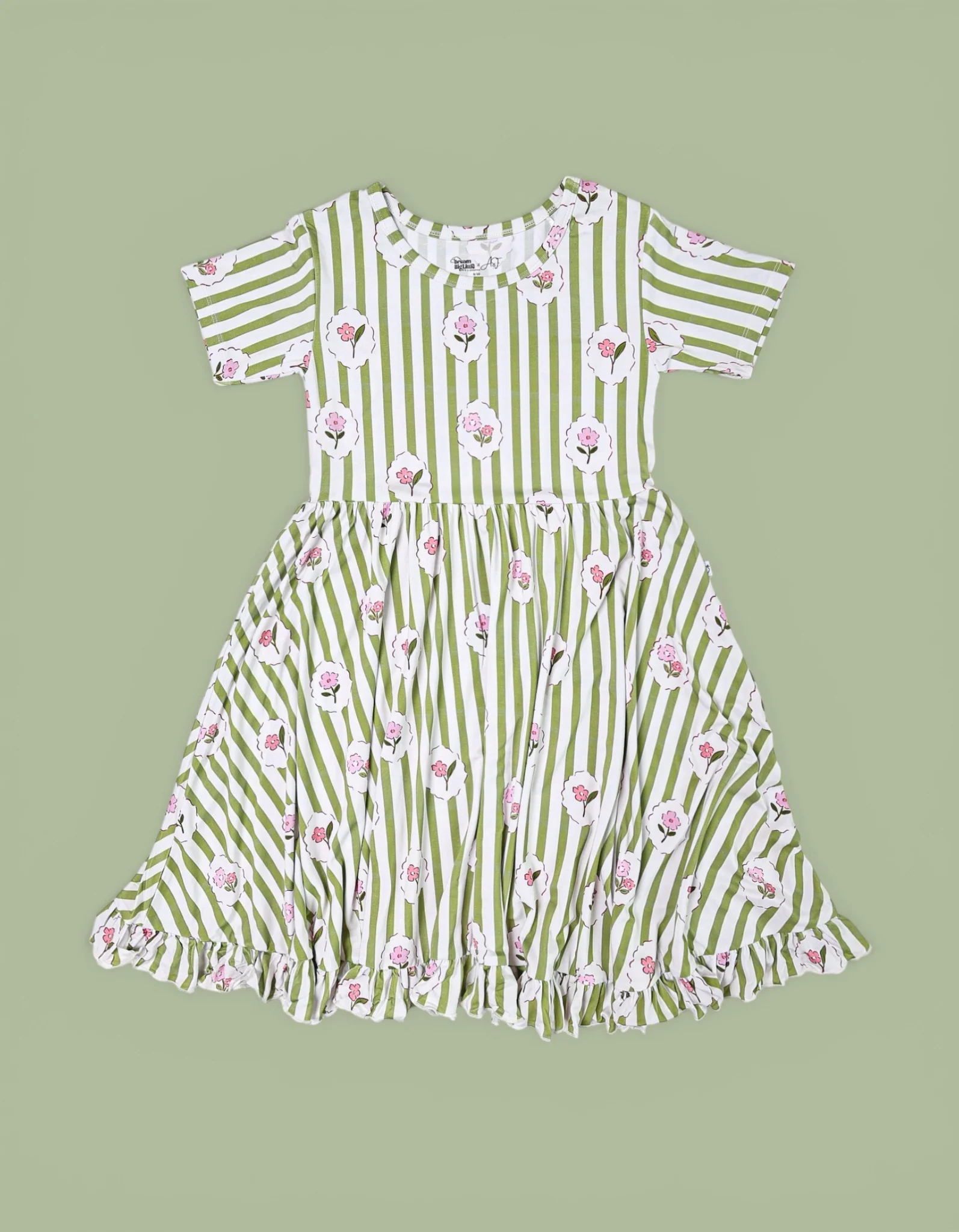 ROSIE'S MEADOW STRIPES DREAM RUFFLE DRESS - Image 2