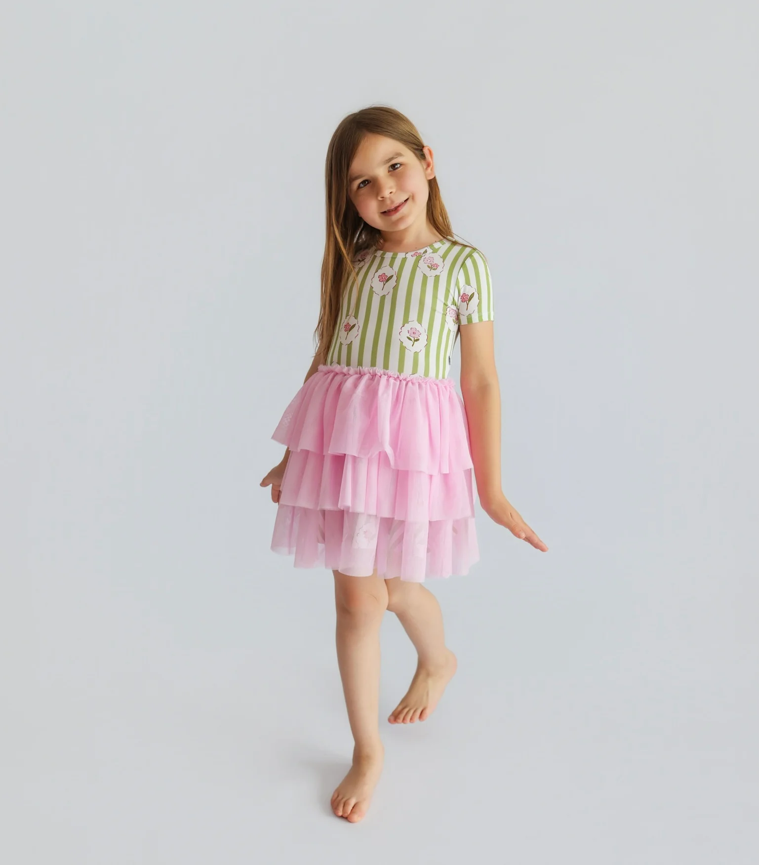 ROSIE'S MEADOW STRIPES DREAM TUTU DRESS - Image 5
