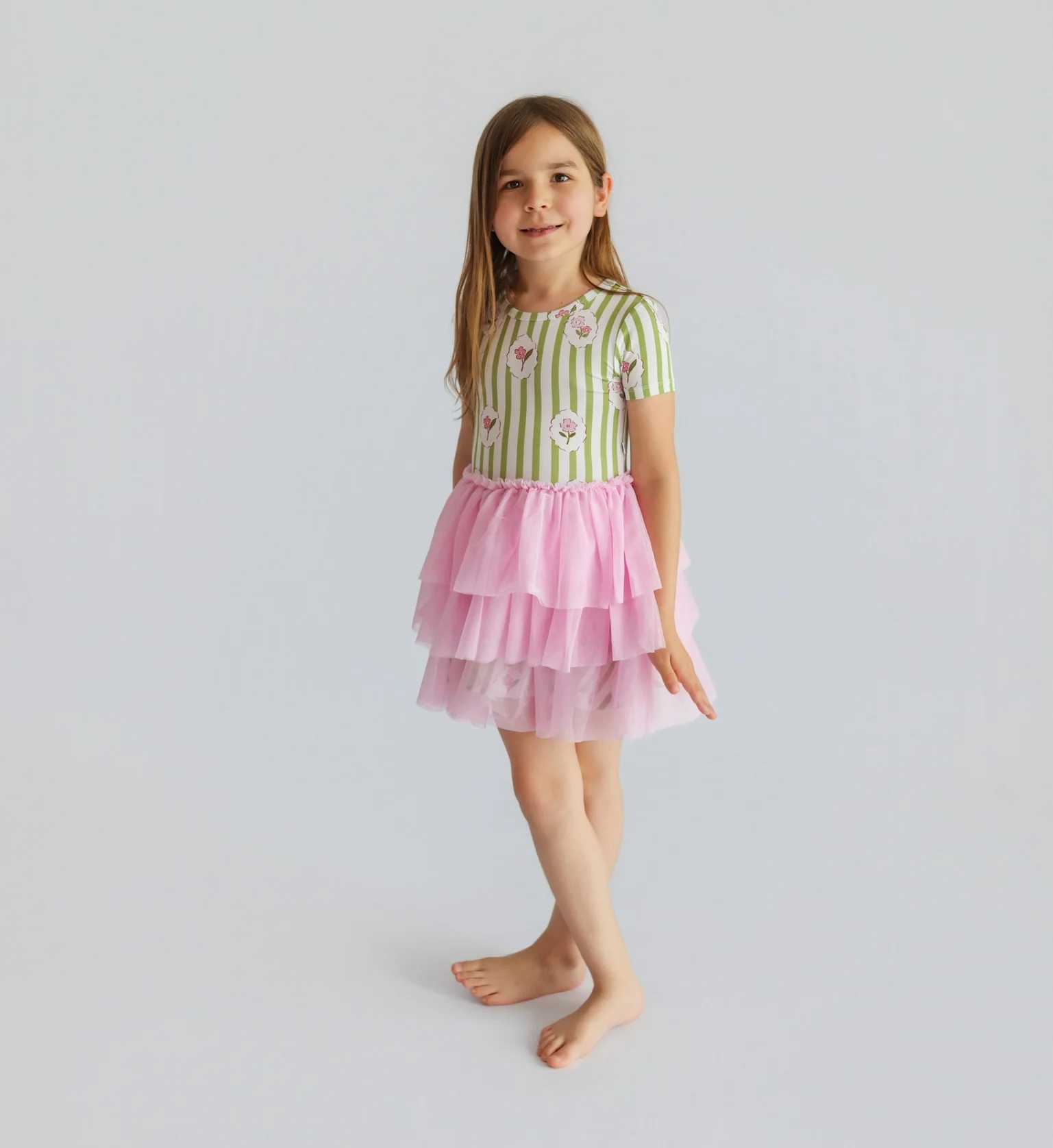 ROSIE'S MEADOW STRIPES DREAM TUTU DRESS - Image 6