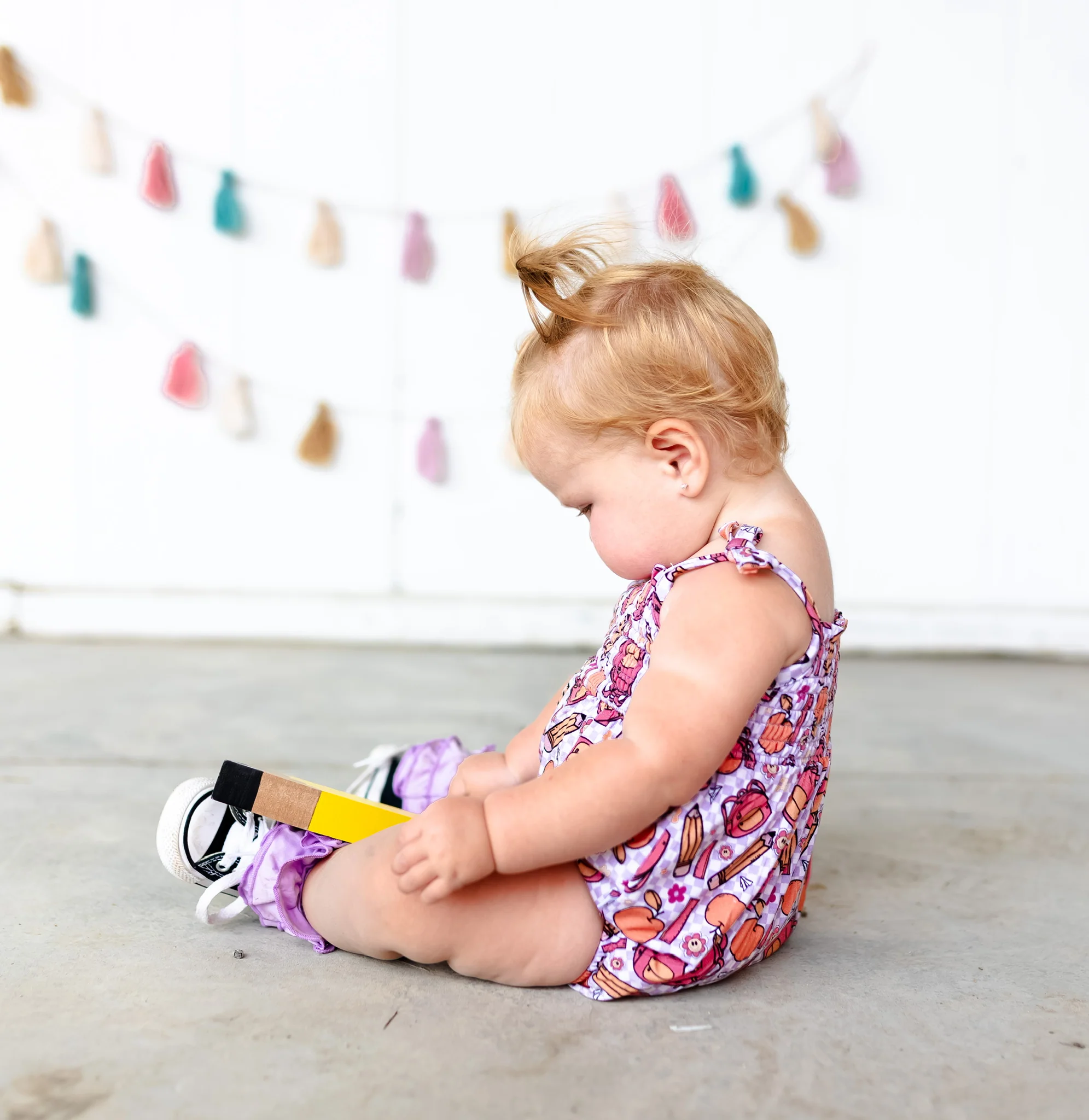 RULE THE SCHOOL SMOCKED BUBBLE ROMPER - Image 15