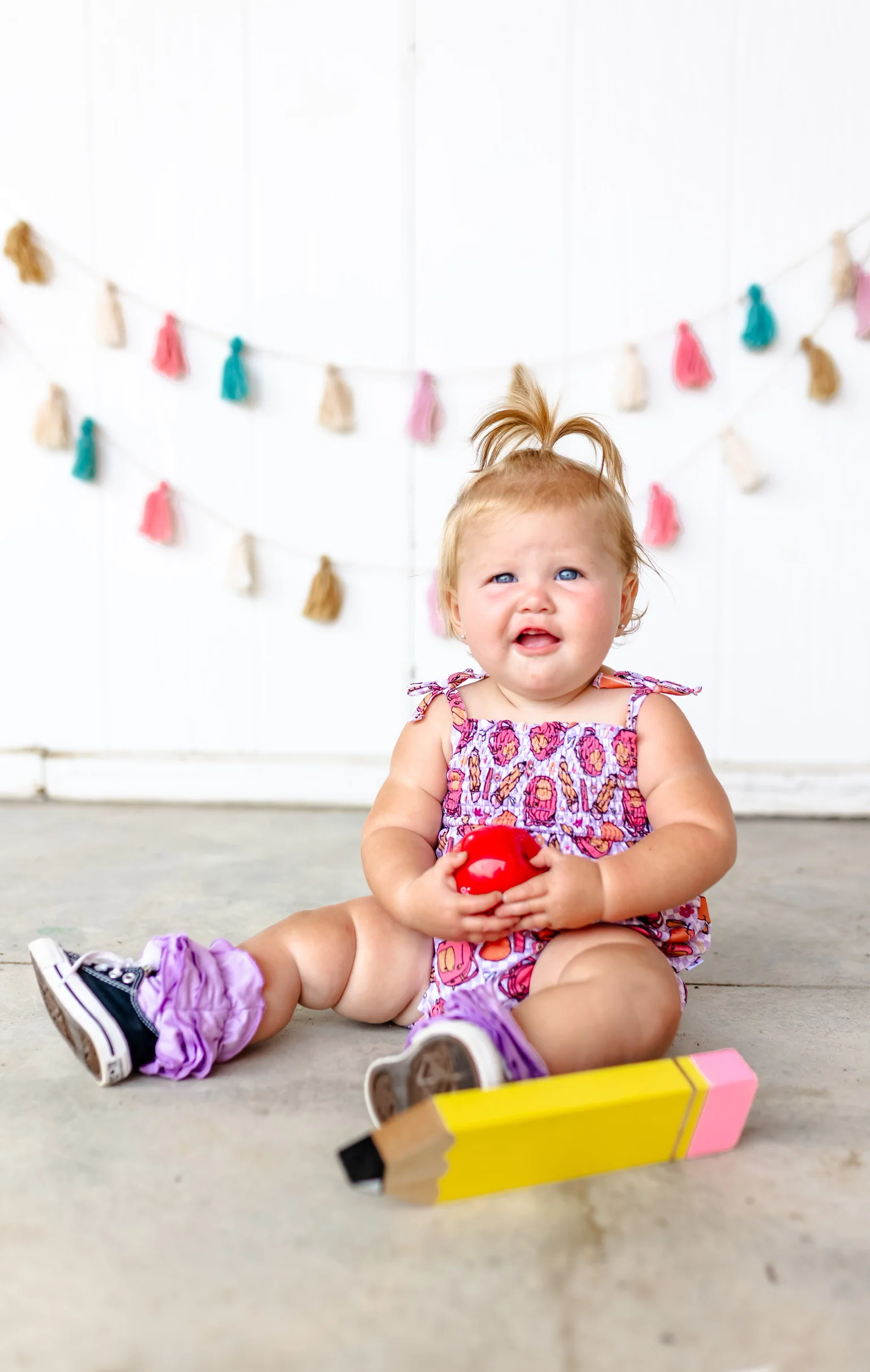 RULE THE SCHOOL SMOCKED BUBBLE ROMPER - Image 21